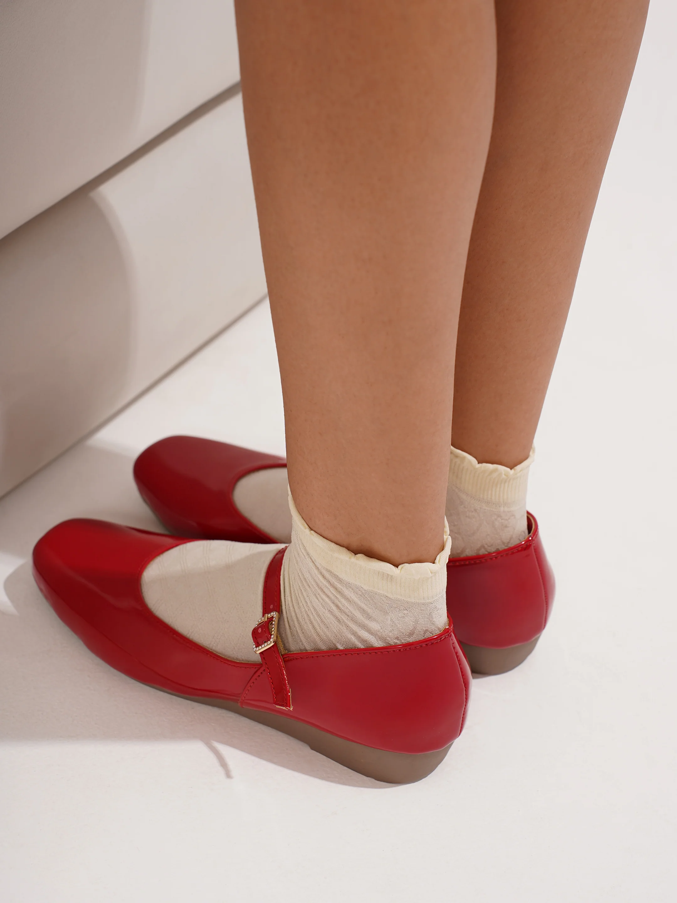 Mary Jane Flats with Adjustable Buckle Strap - Image 9