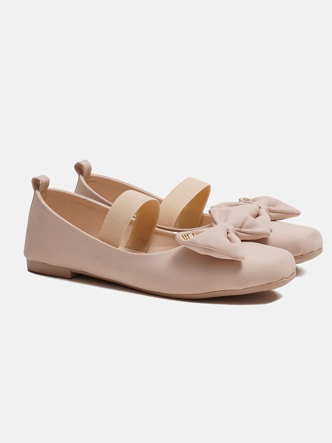 Mary Jane Flats with Bow and Elastic Strap - Image 12
