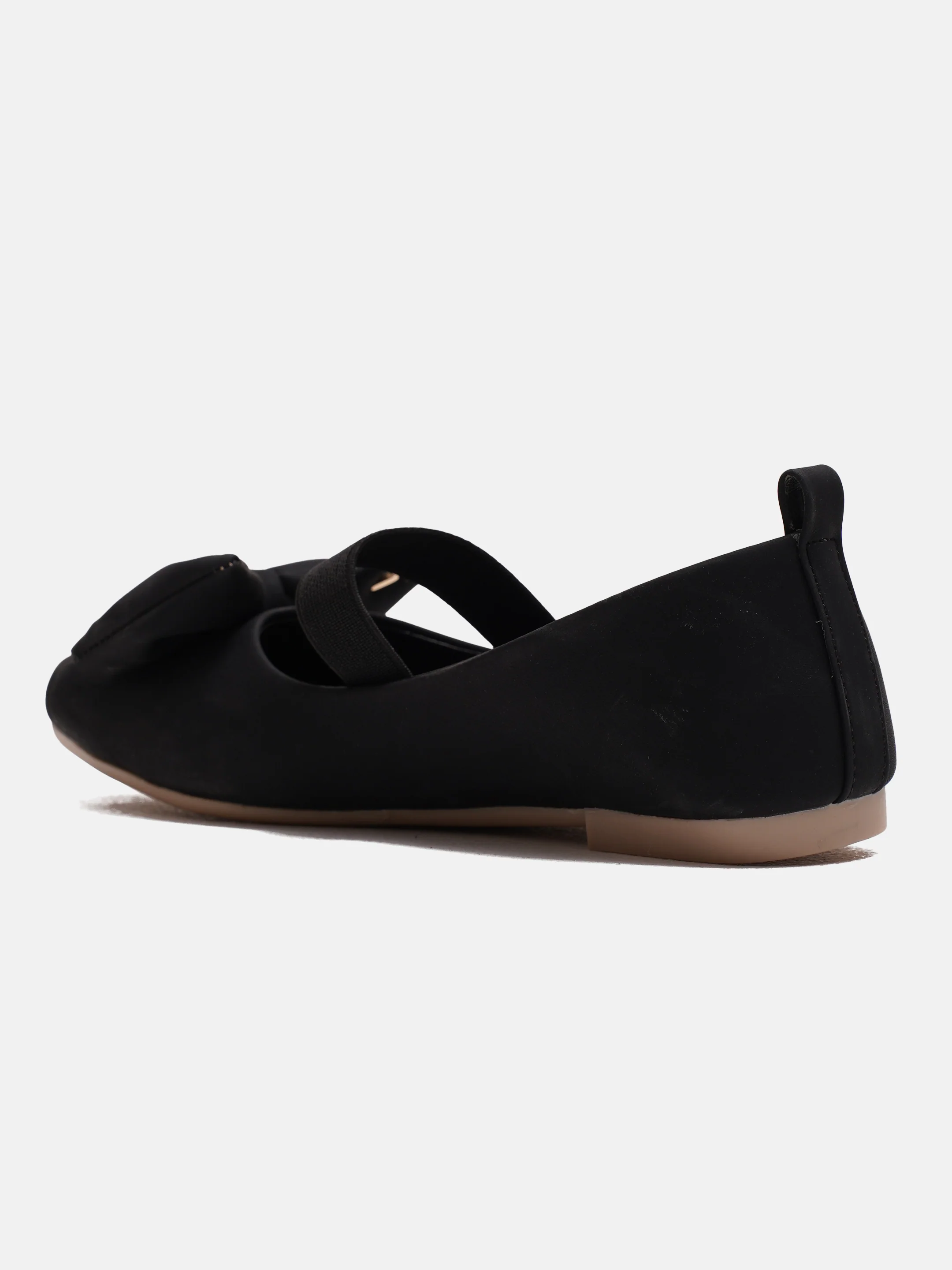 Mary Jane Flats with Bow and Elastic Strap - Image 5