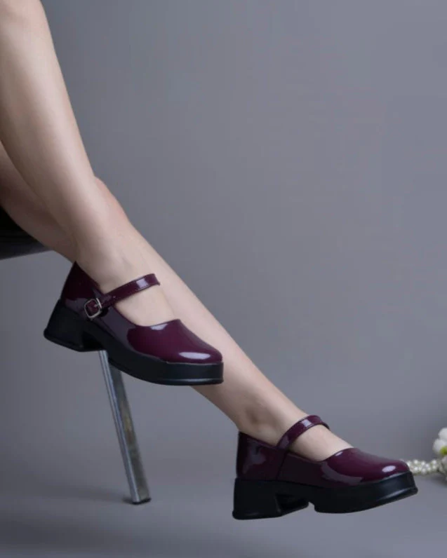 Jm Looks Patent Mary Jane Platform Shoes - Image 15