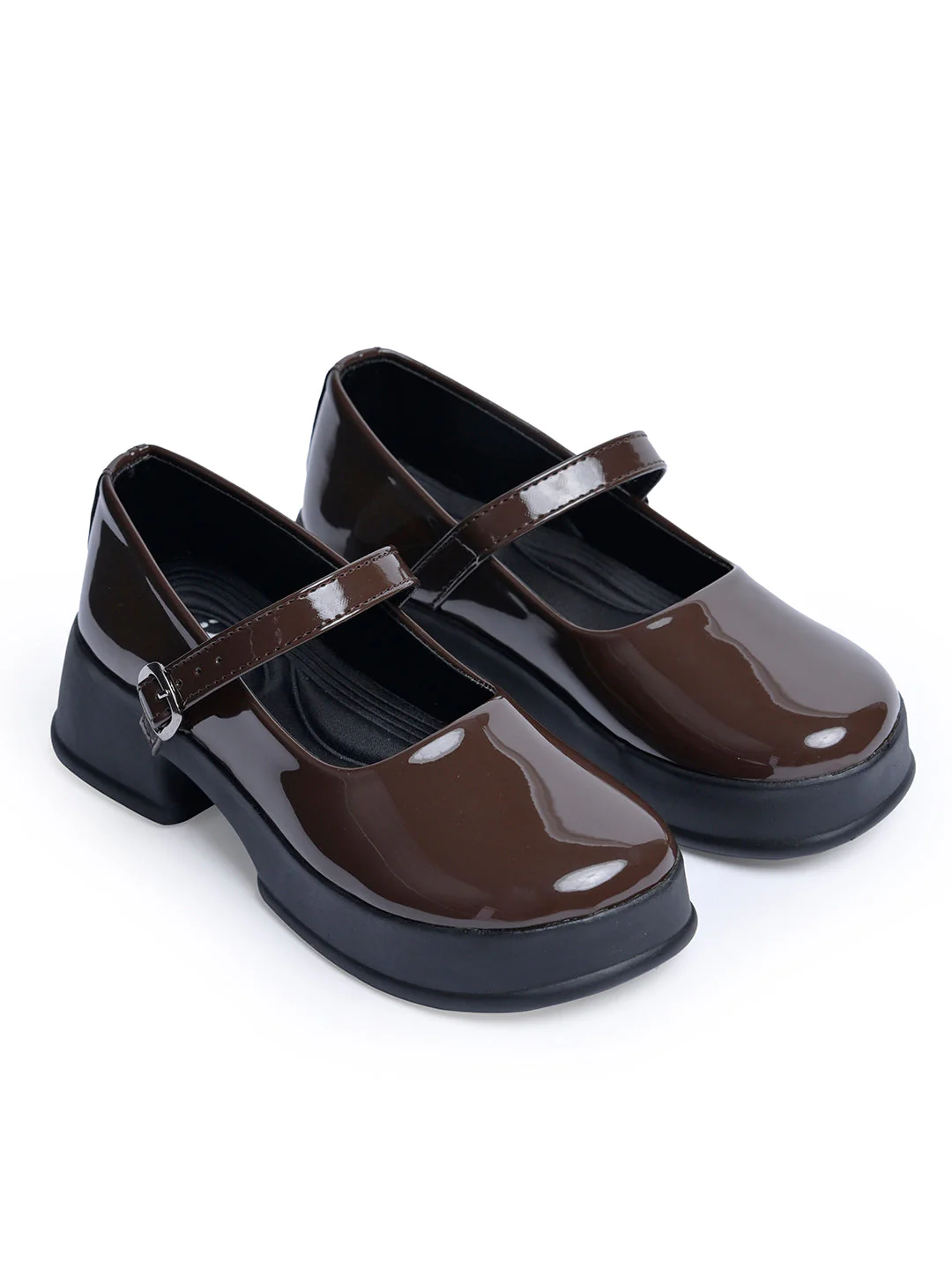 Jm Looks Patent Mary Jane Platform Shoes - Image 5
