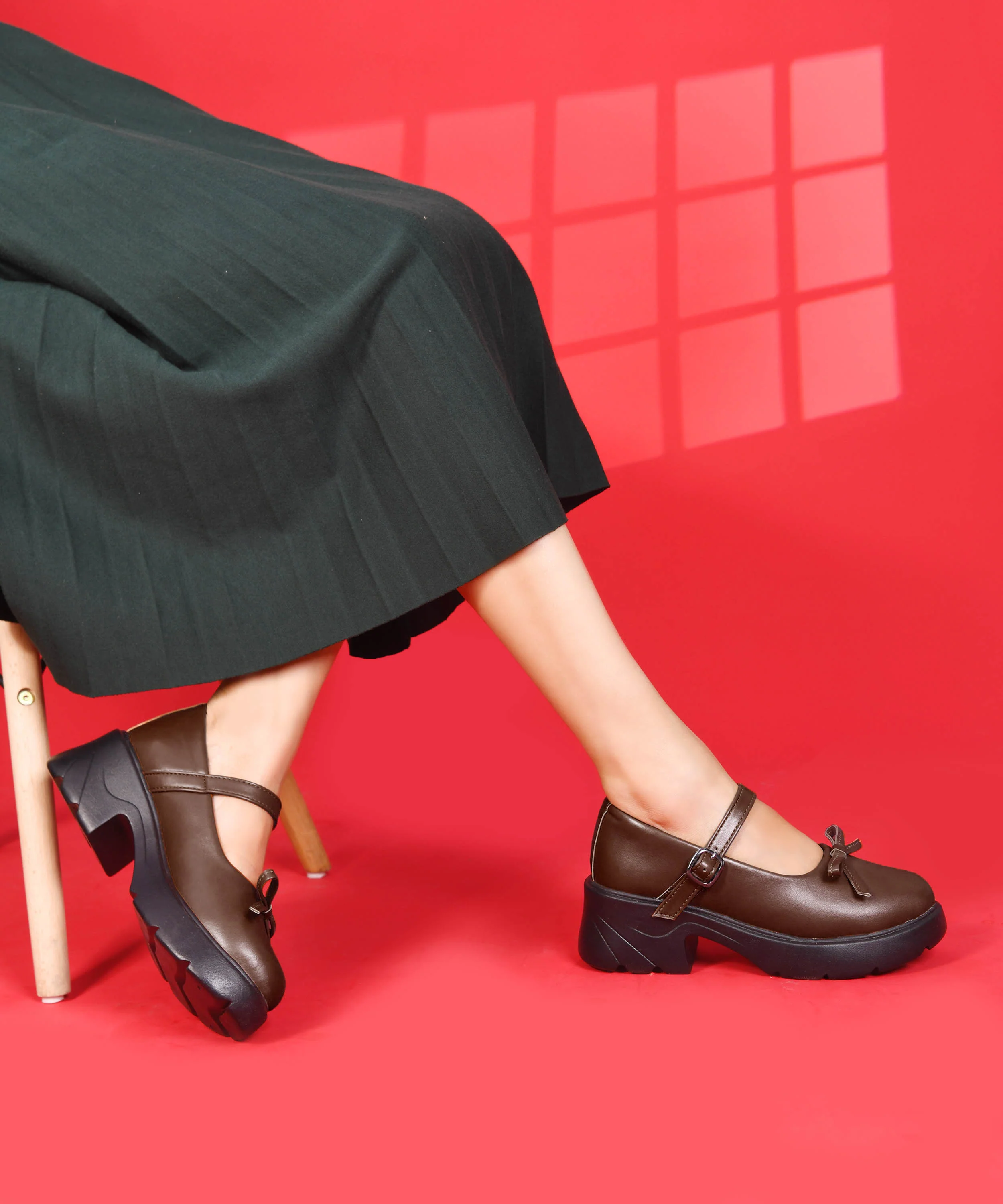 Mary Jane Shoes with Bow Detail - Image 11