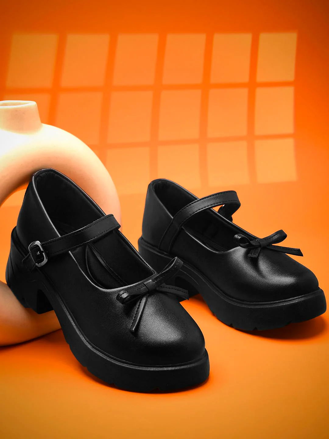 Mary Jane Shoes with Bow Detail - Image 5