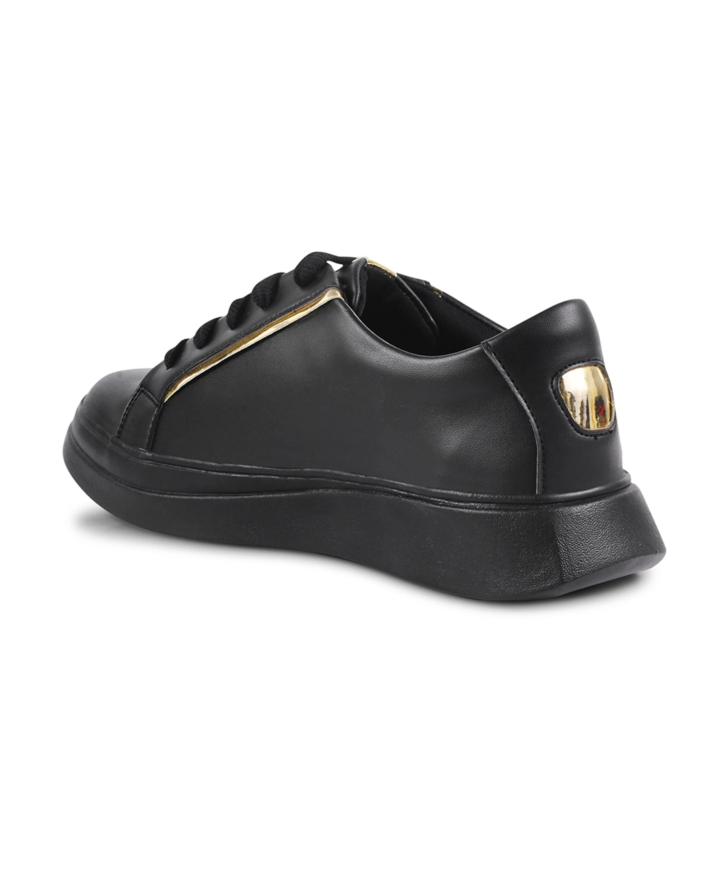 Metallic Lace-Up Sneakers - Image 18