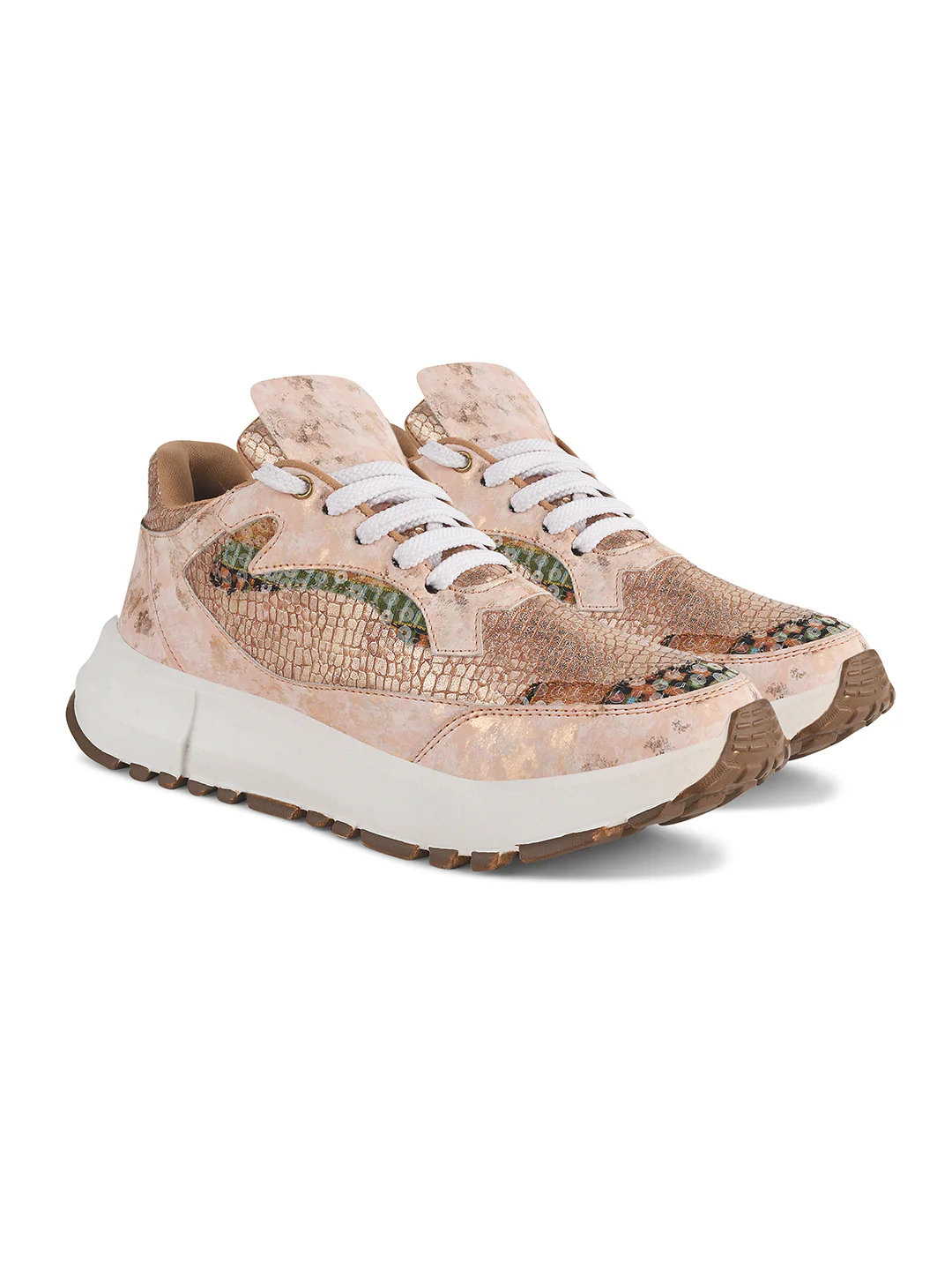 Metallic Mesh Chunky Sneakers - Image 18