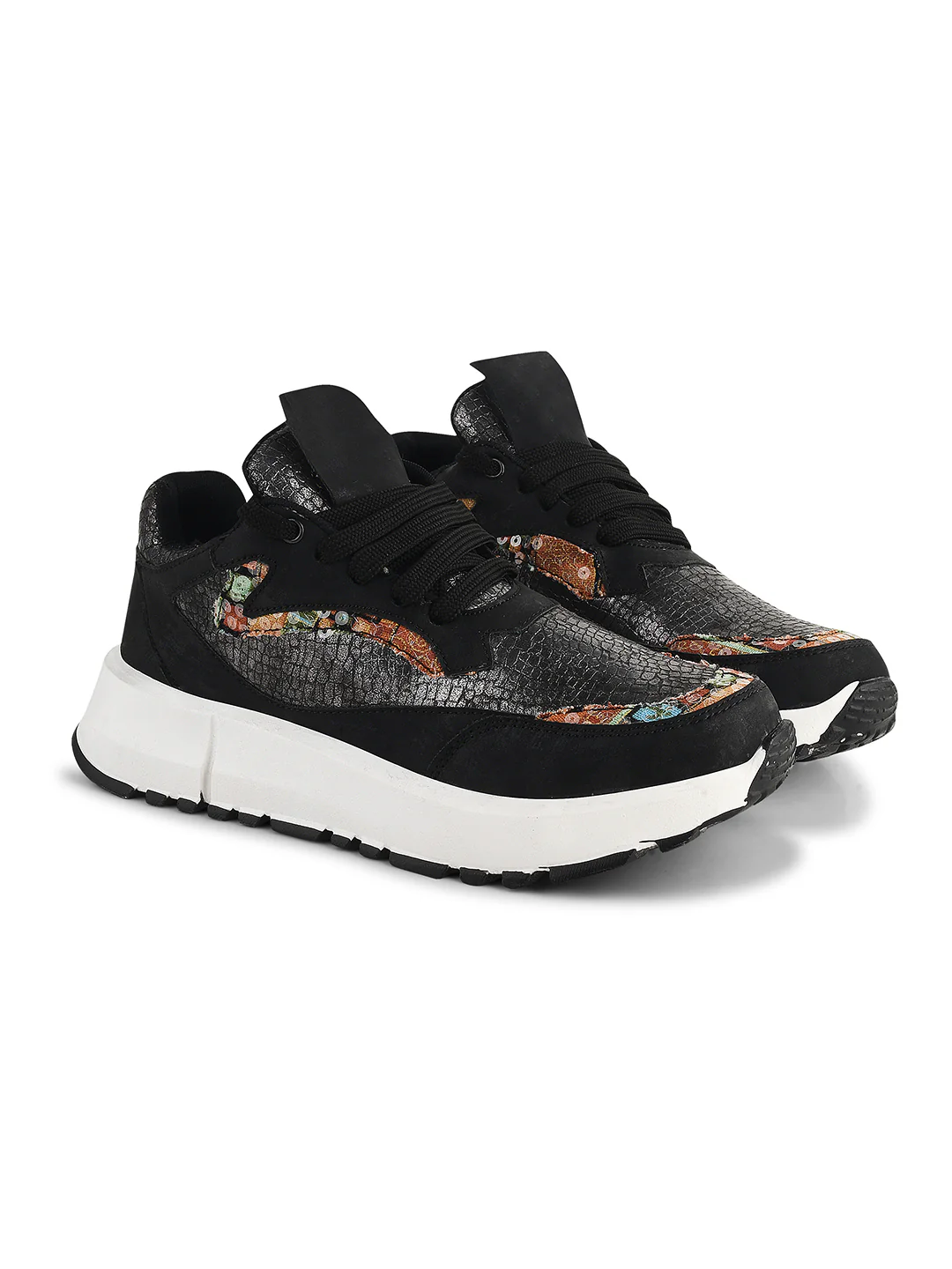 Metallic Mesh Chunky Sneakers - Image 5