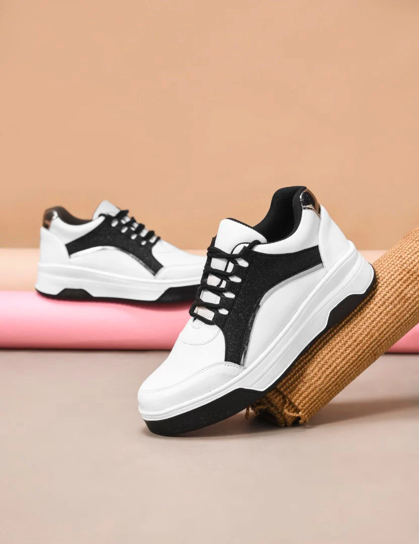 Jm Looks Sparkle Accent Platform Sneakers - Image 3