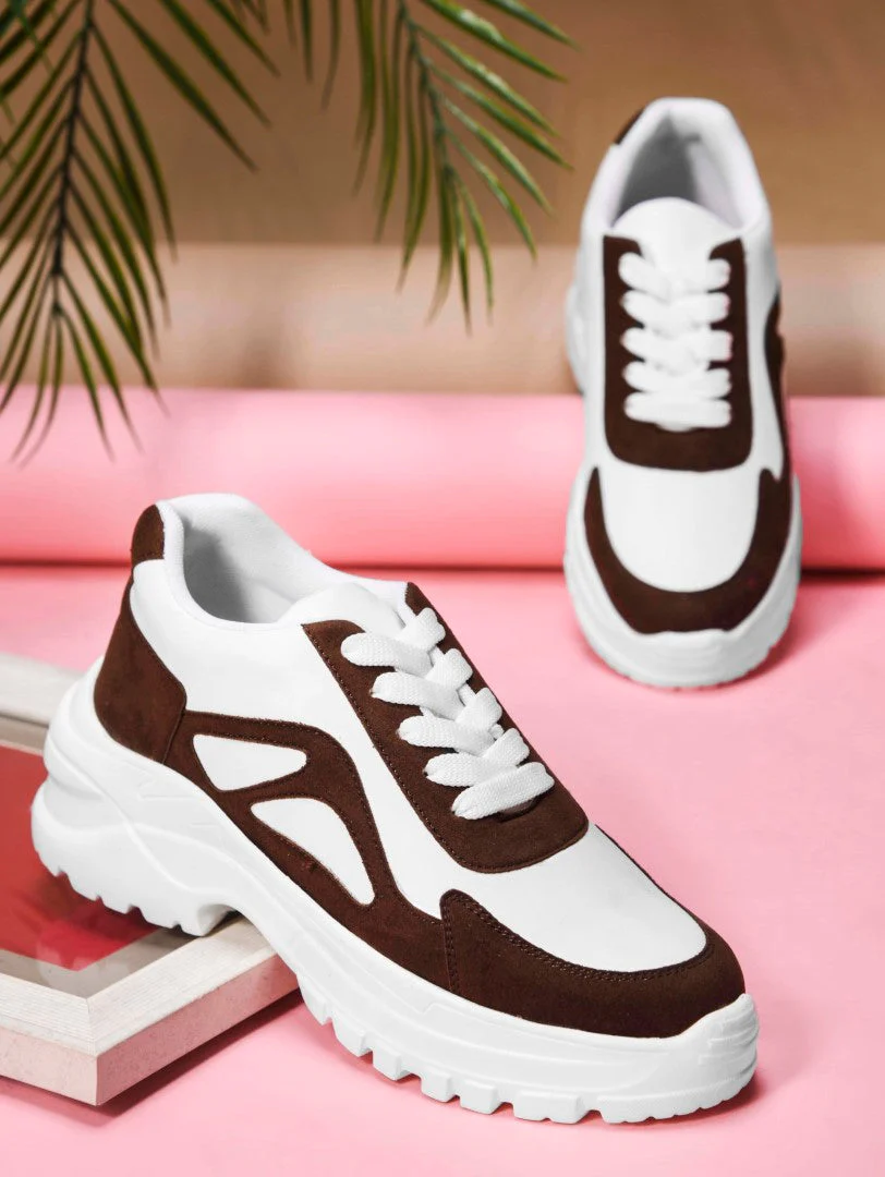 Jm Looks Chunky Sole Sneakers for Women & Girls - Image 2