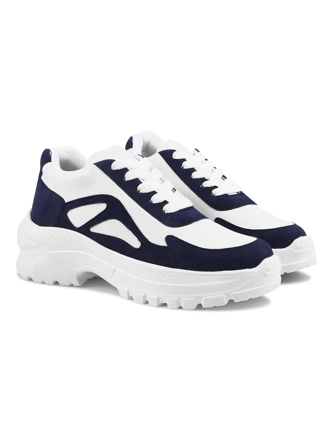 JM Looks Chunky Sole Sneakers with Modern Panel Detailing - Image 12