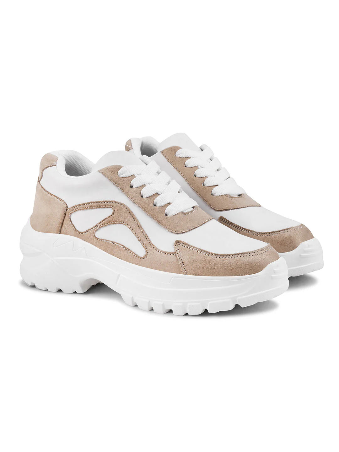 JM Looks Chunky Sole Sneakers with Modern Panel Detailing - Image 17