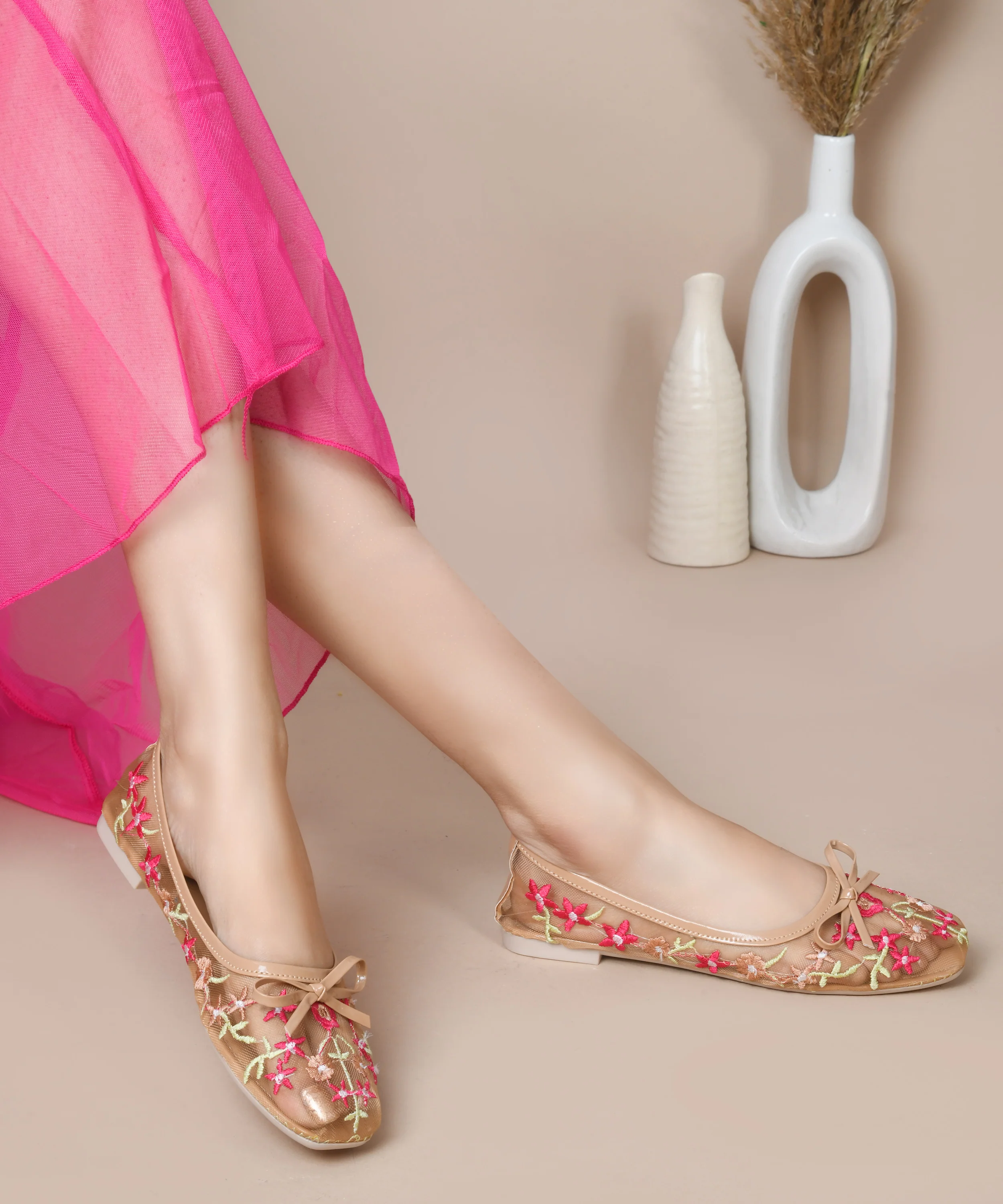 Midnight Garden Embroidery Ballerinas - Image 14