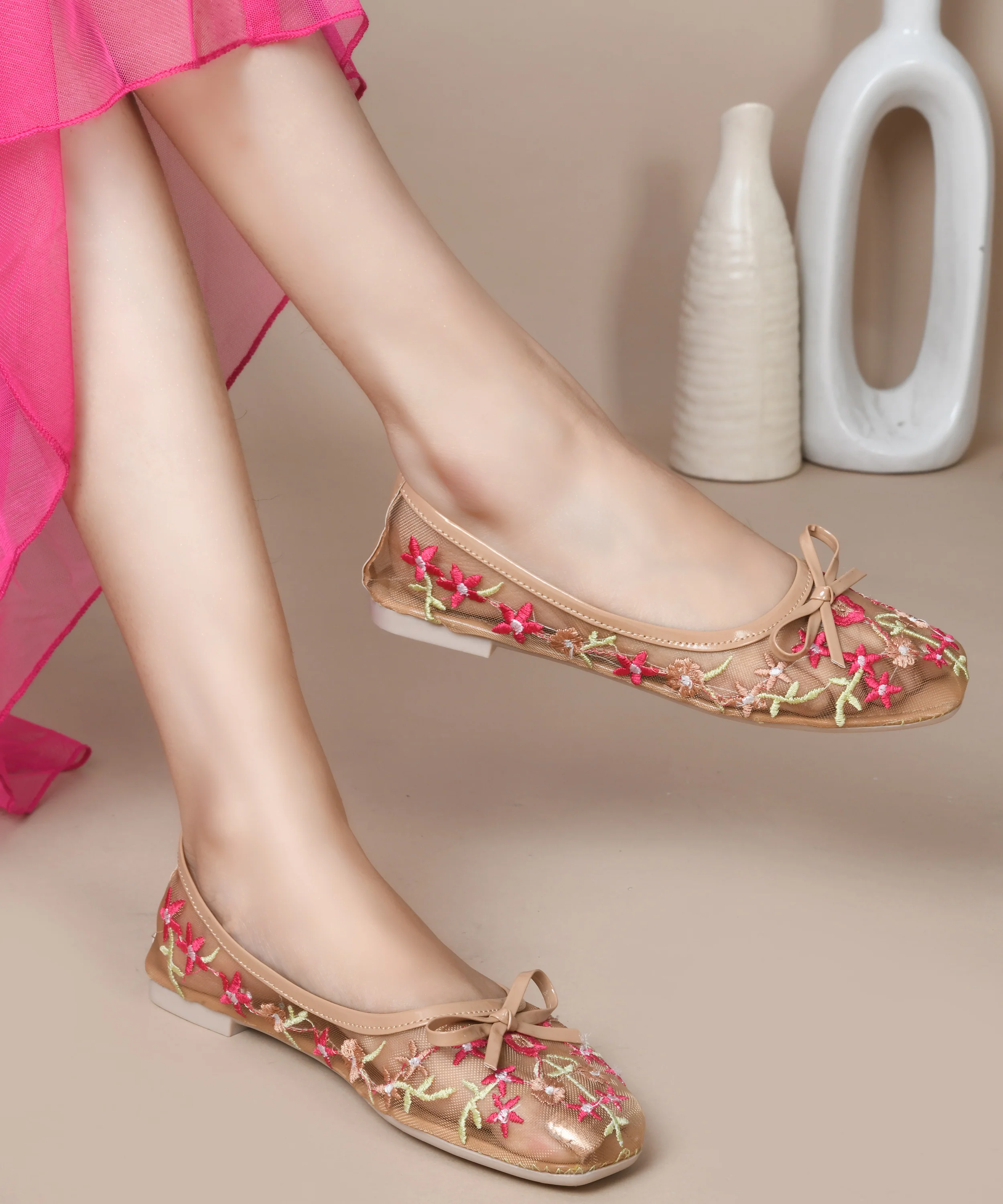 Midnight Garden Embroidery Ballerinas - Image 16