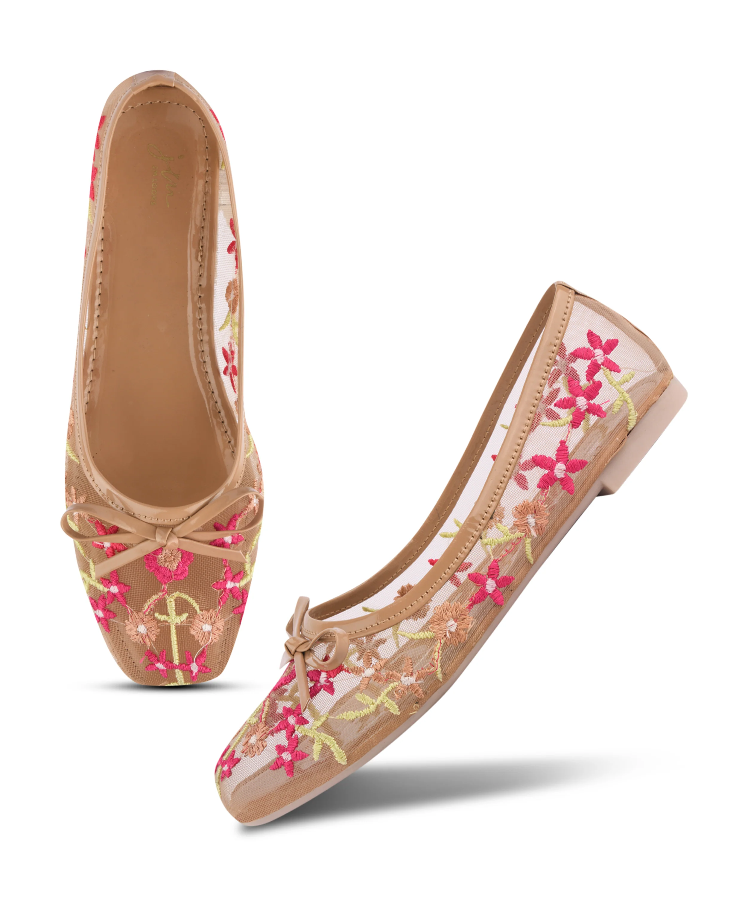 Midnight Garden Embroidery Ballerinas - Image 17