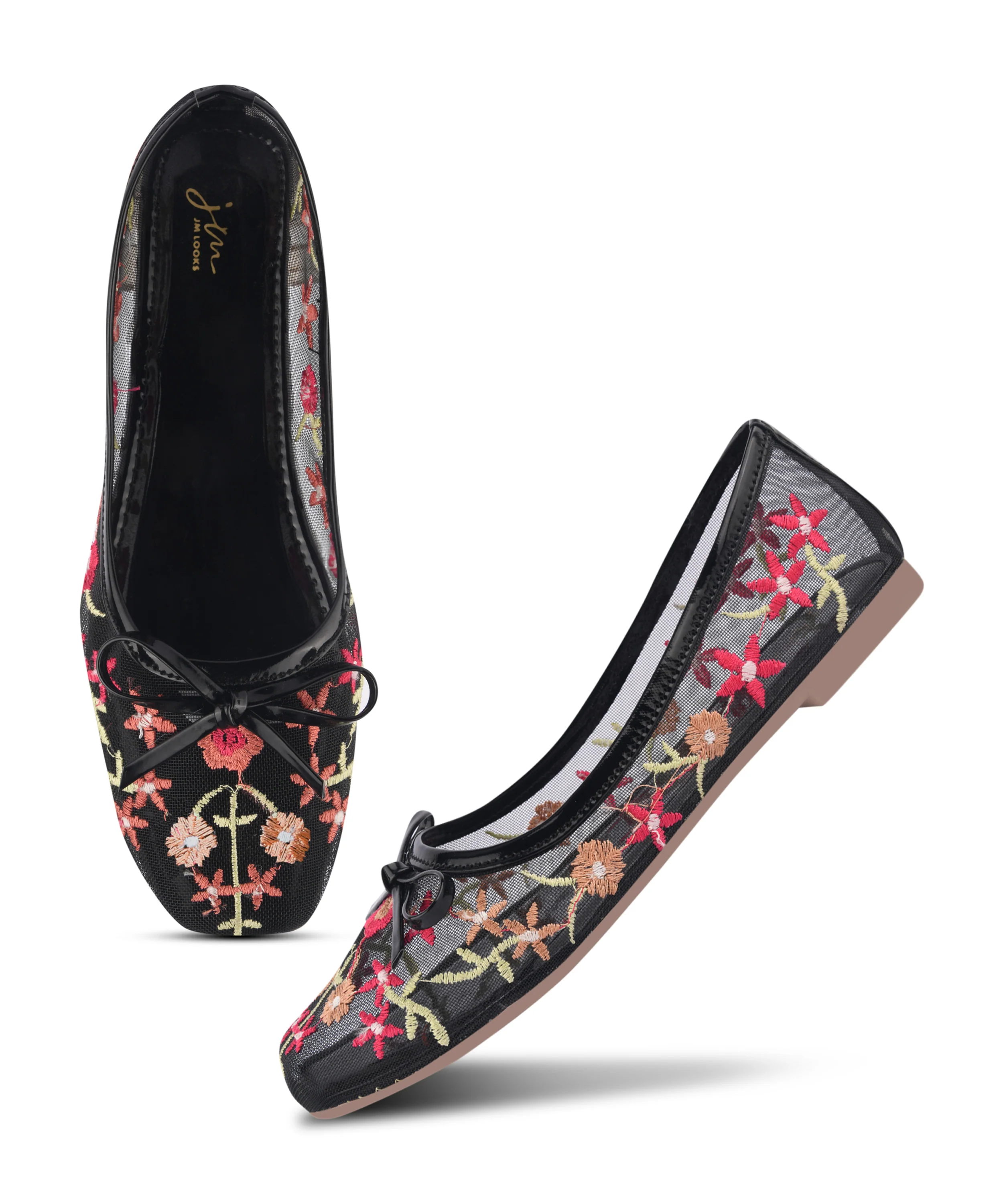 Midnight Garden Embroidery Ballerinas - Image 5