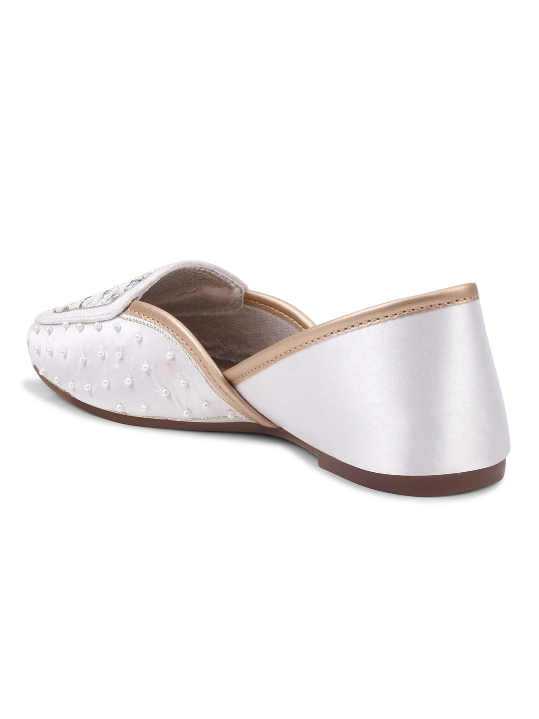 Mirror and Pearl Embellished Ethnic Juttis - Image 18
