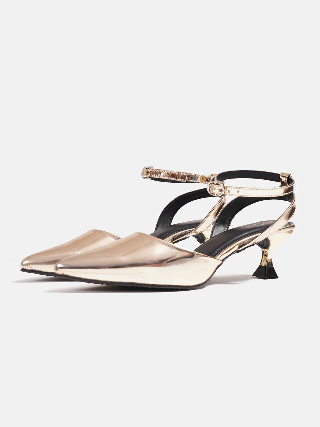 Mirror-Finish Pointed Slingback Heels - Image 11