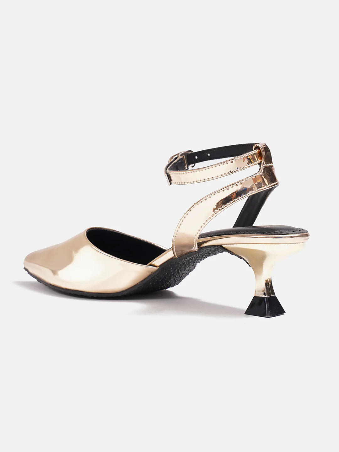 Mirror-Finish Pointed Slingback Heels - Image 12