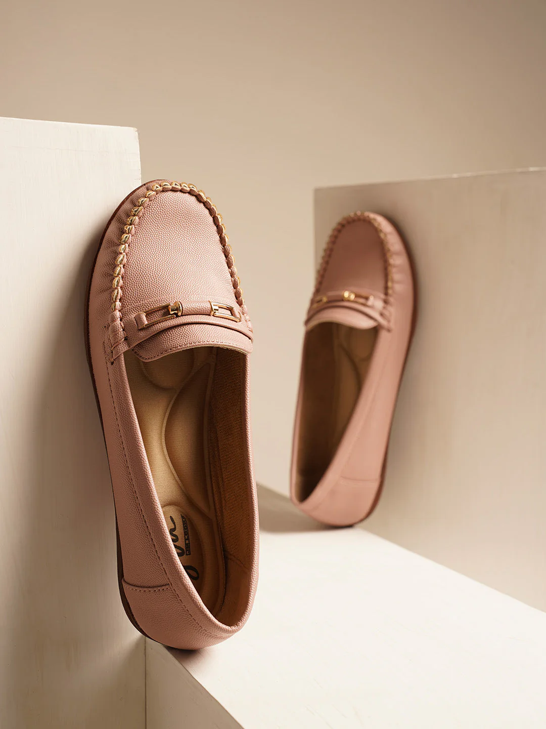 JM Looks Metal Bit Detail Driving Loafers - Image 13