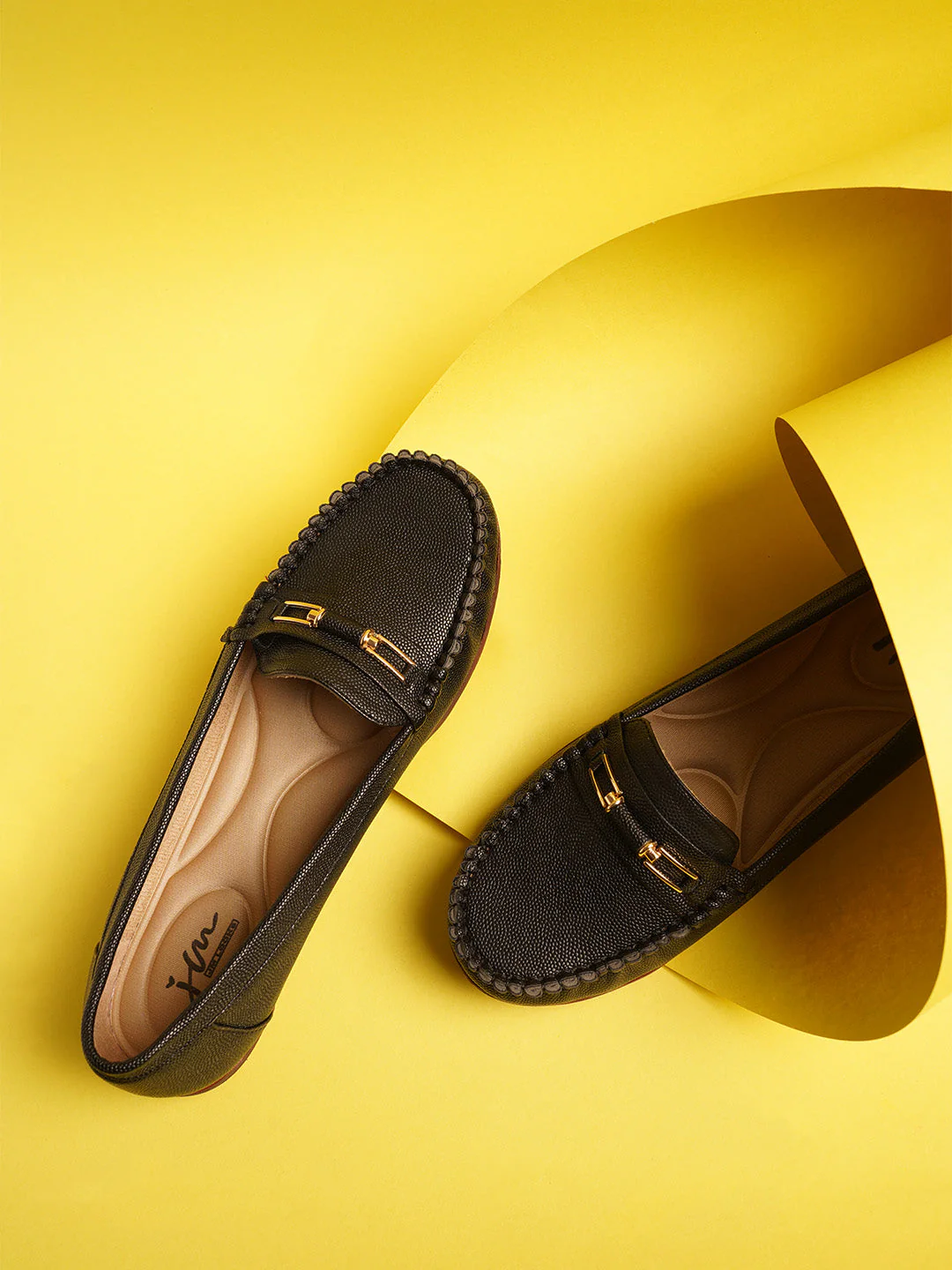 JM Looks Metal Bit Detail Driving Loafers - Image 7