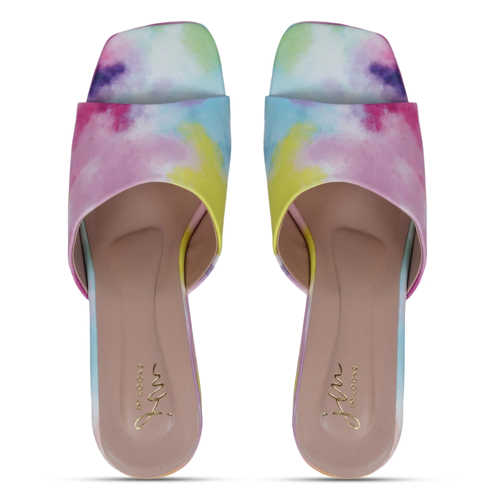 Jm Looks Women's Tie-Dye Wedge Heel Sandals - Image 5