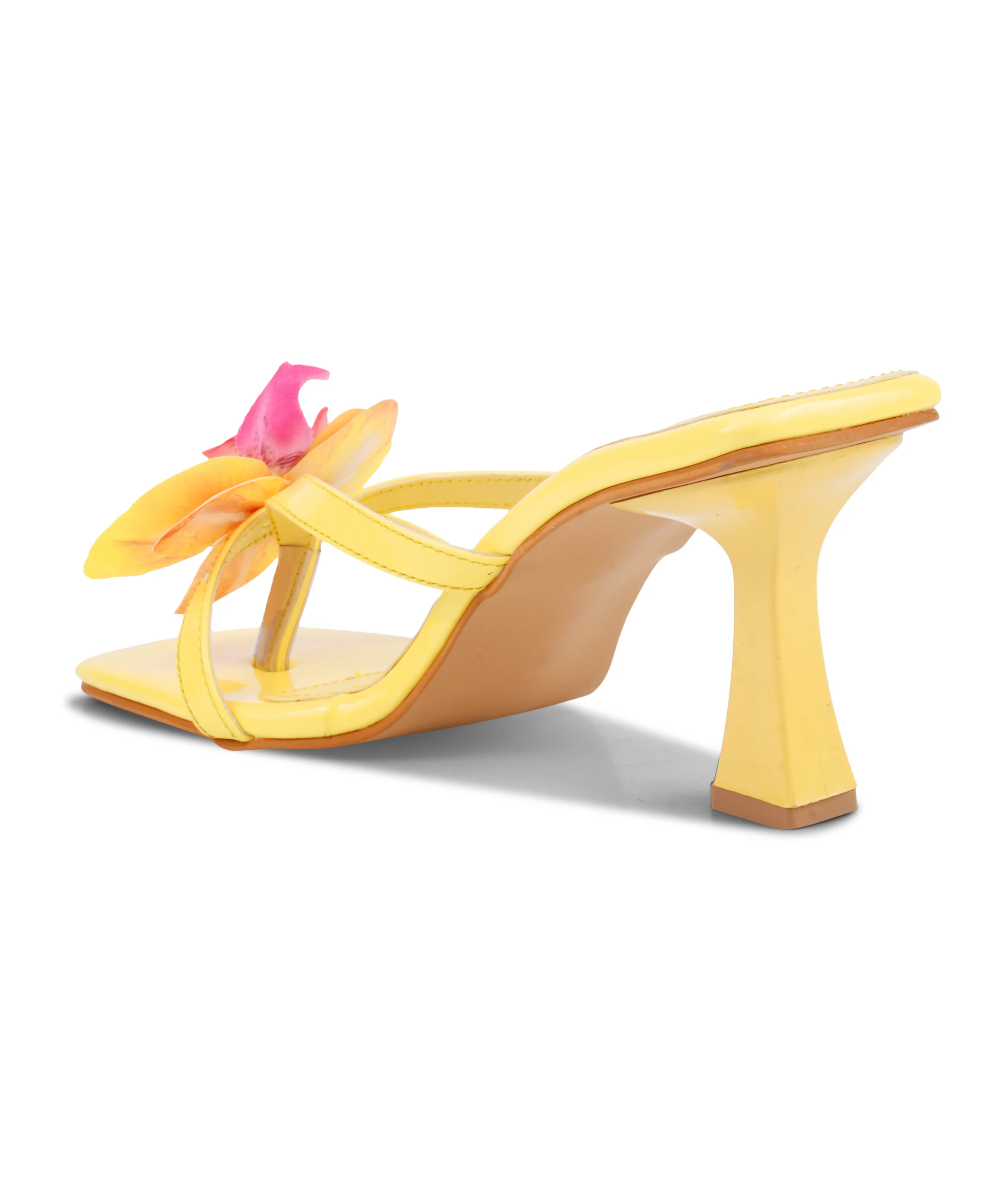 Open Toe Flower Embellished Soft Insole high-heeled sandals - Image 10