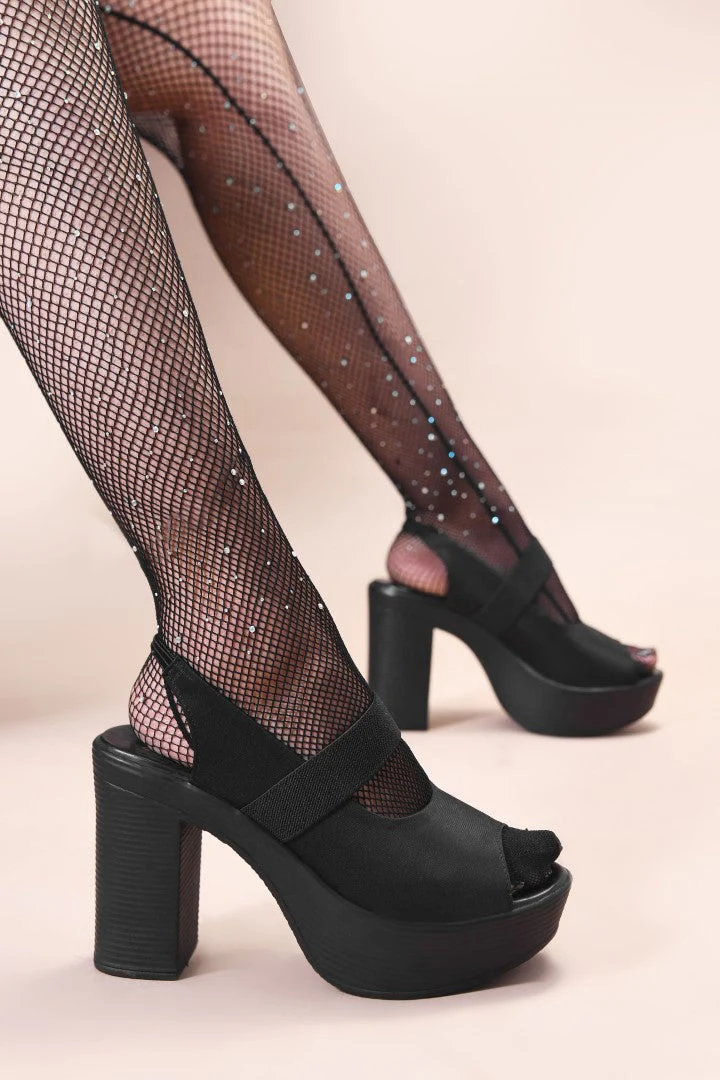 JM Looks Women's Peep Toe Slingback Platform Sandals - Image 2