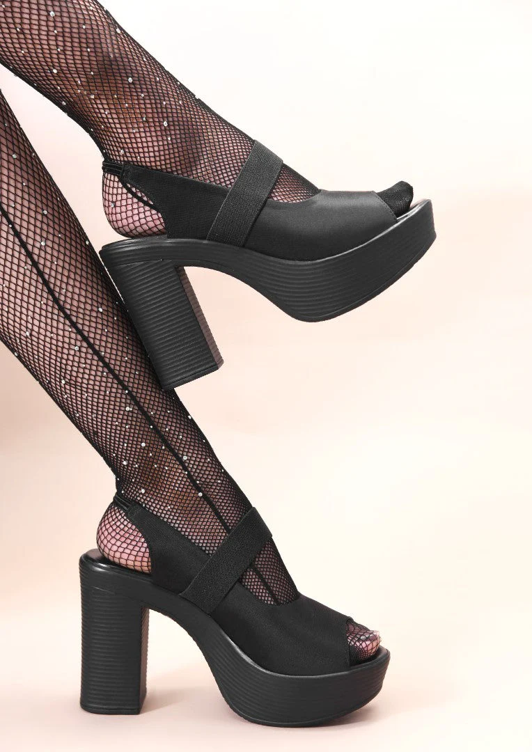 JM Looks Women's Peep Toe Slingback Platform Sandals - Image 3