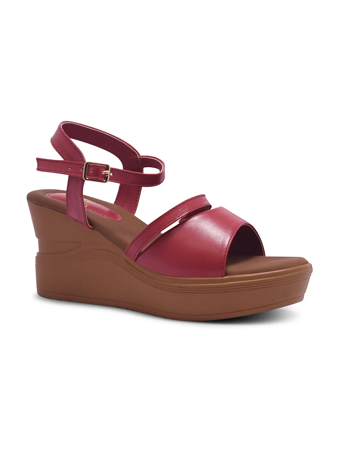 JM Looks Ankle Strap High Wedge Sandals - Image 12