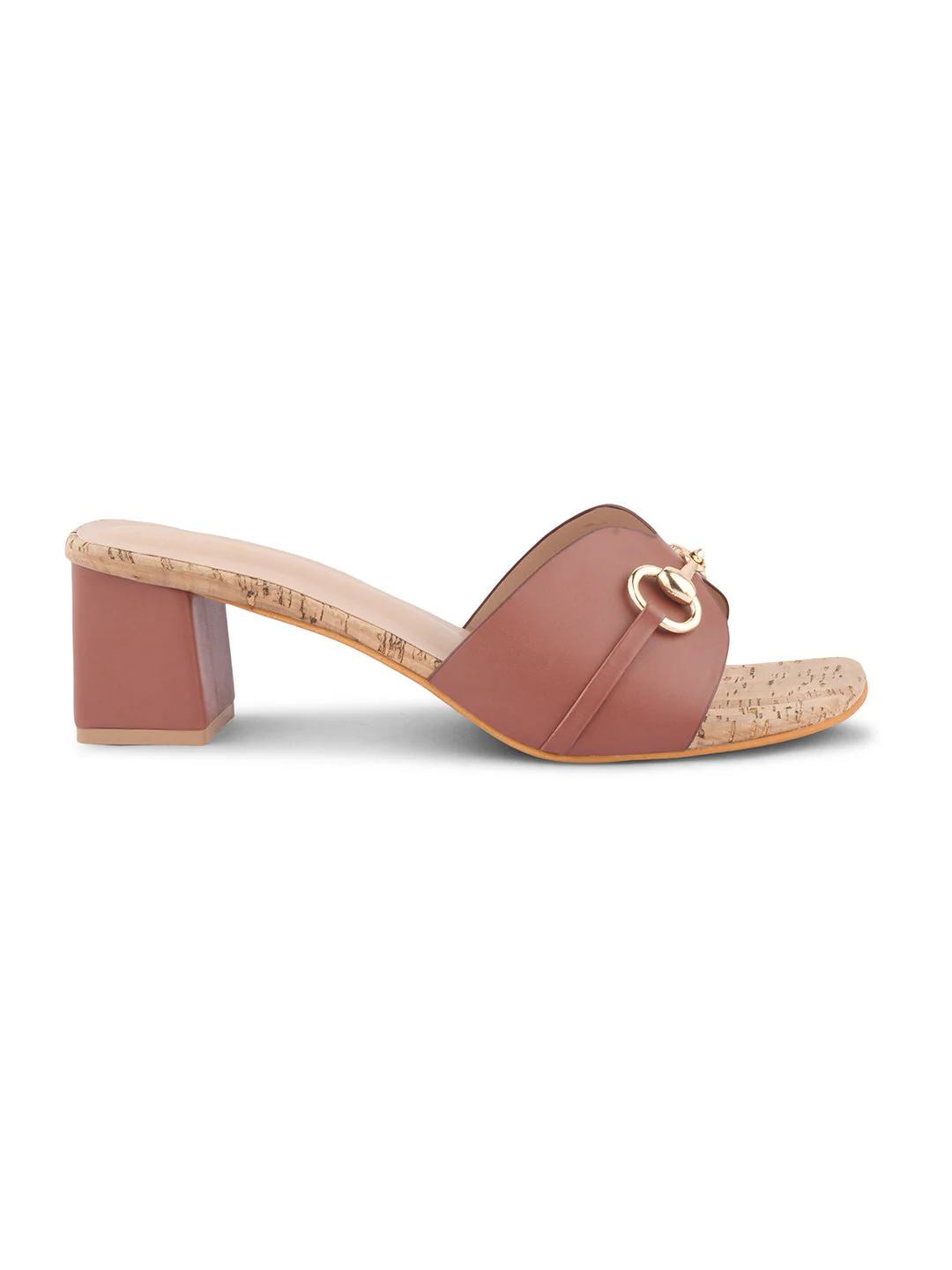 Jm Looks Buckle Accent Cork Heel Mules - Image 18