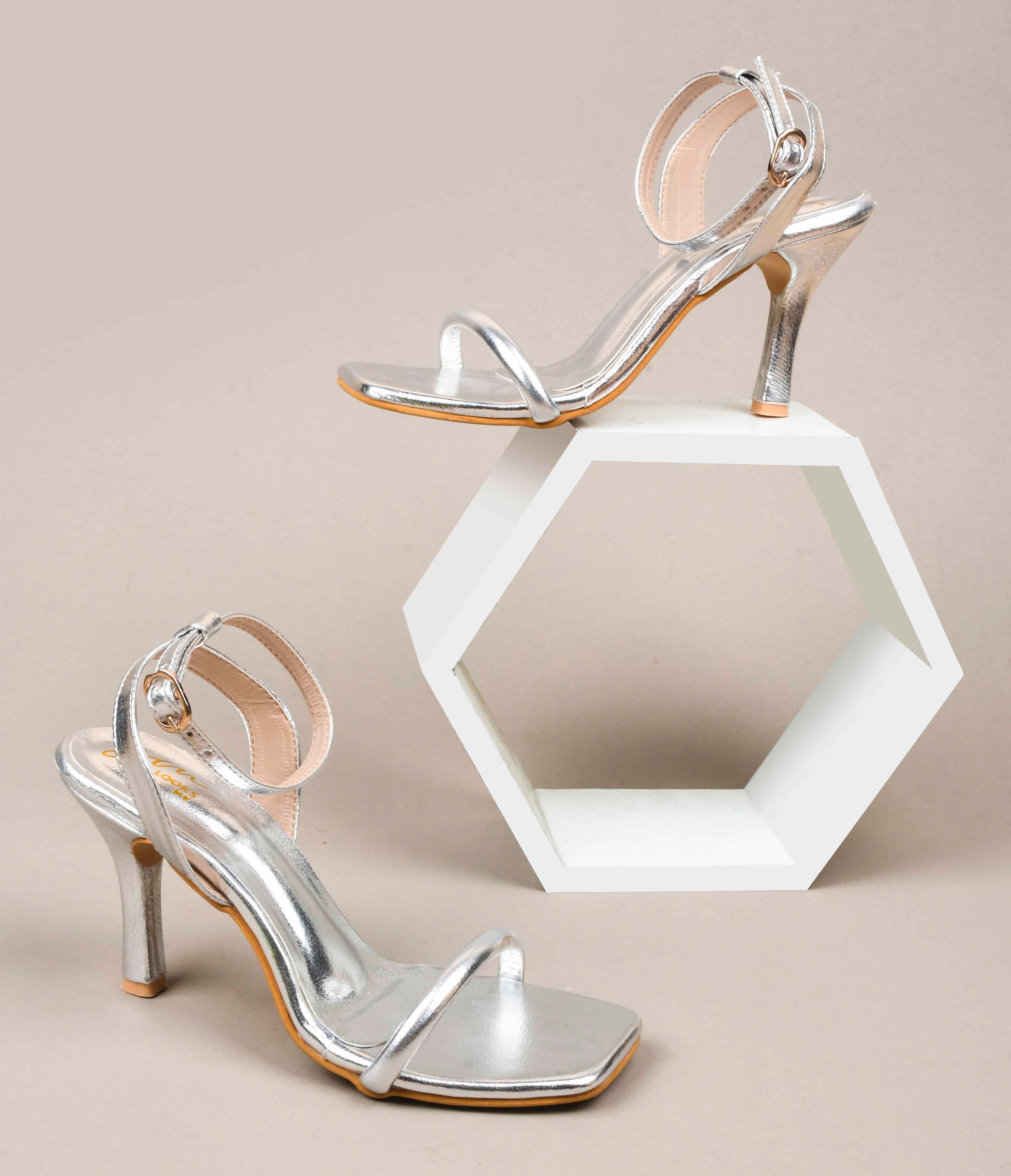 Open-Toe Stilettos with Buckle Closure - Image 13