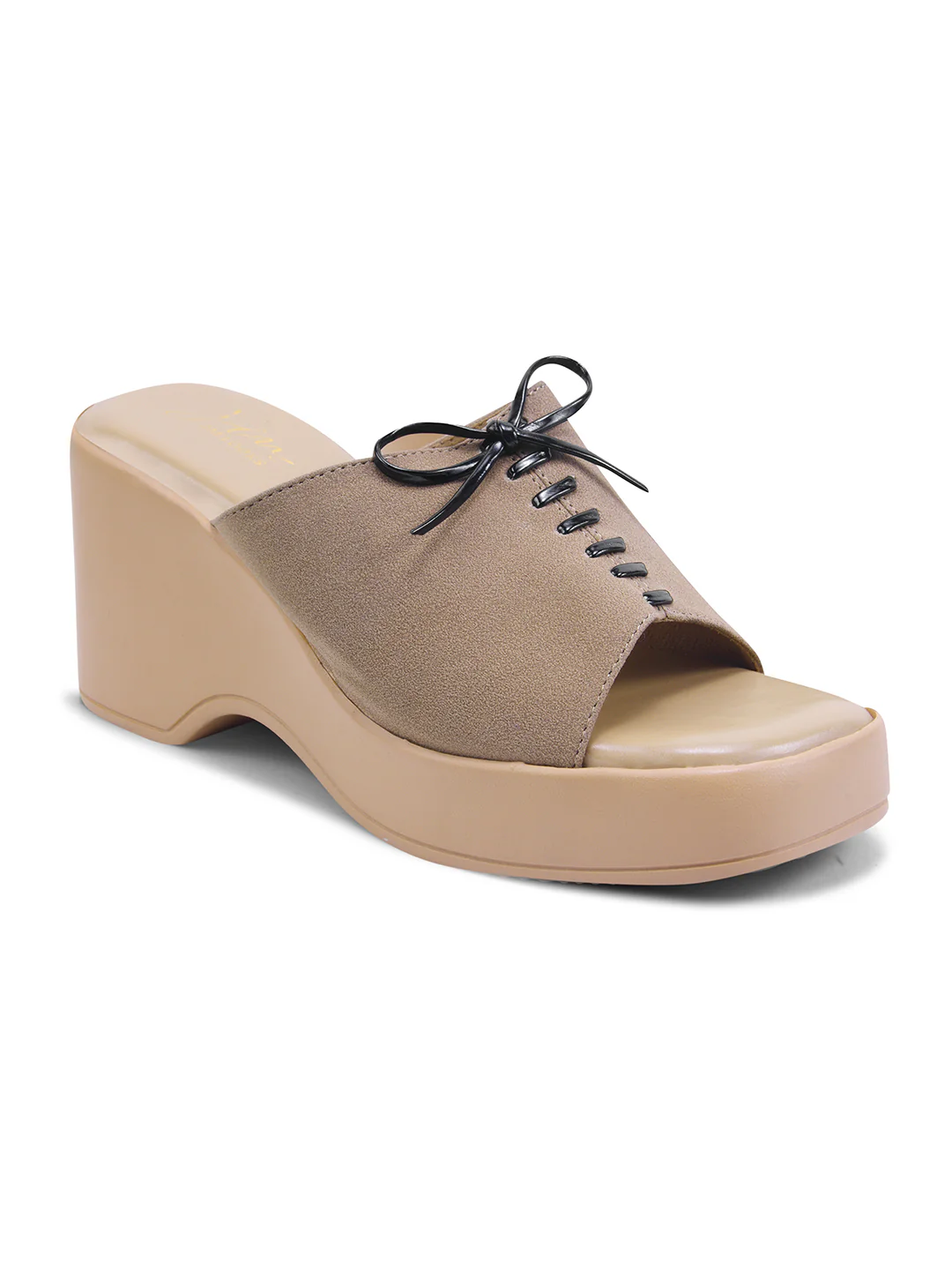 Open-Toe Wedge Slip-On Sandals with Lace-Up Accent - Image 13