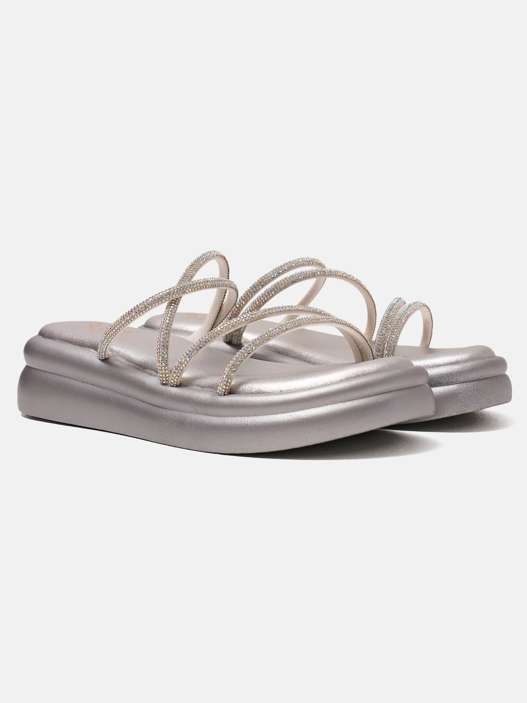 Padded Sole Strappy Slip-On Sandals for Women - Image 12