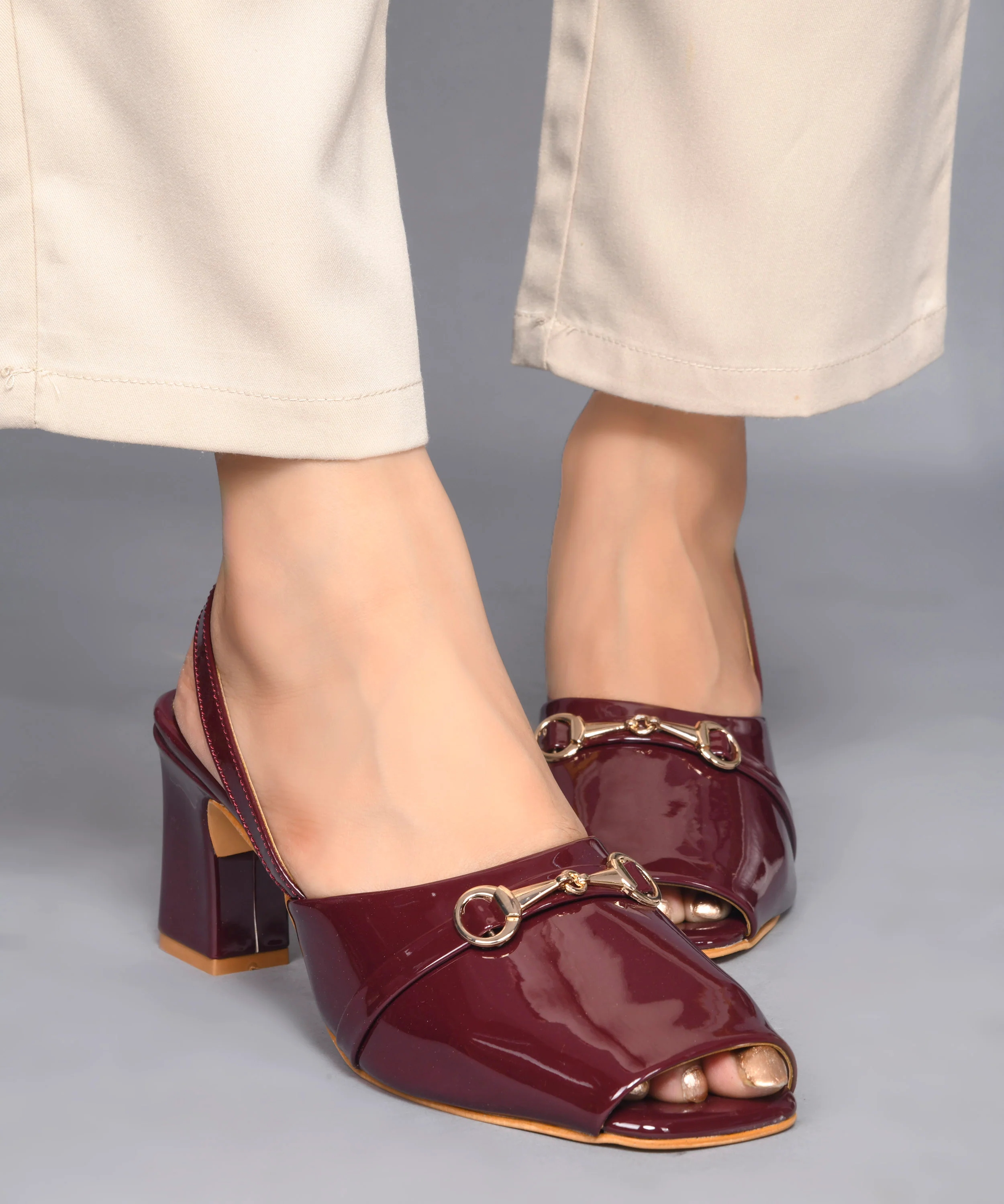 Pastel Grace Square-Toe Block Heels - Image 14