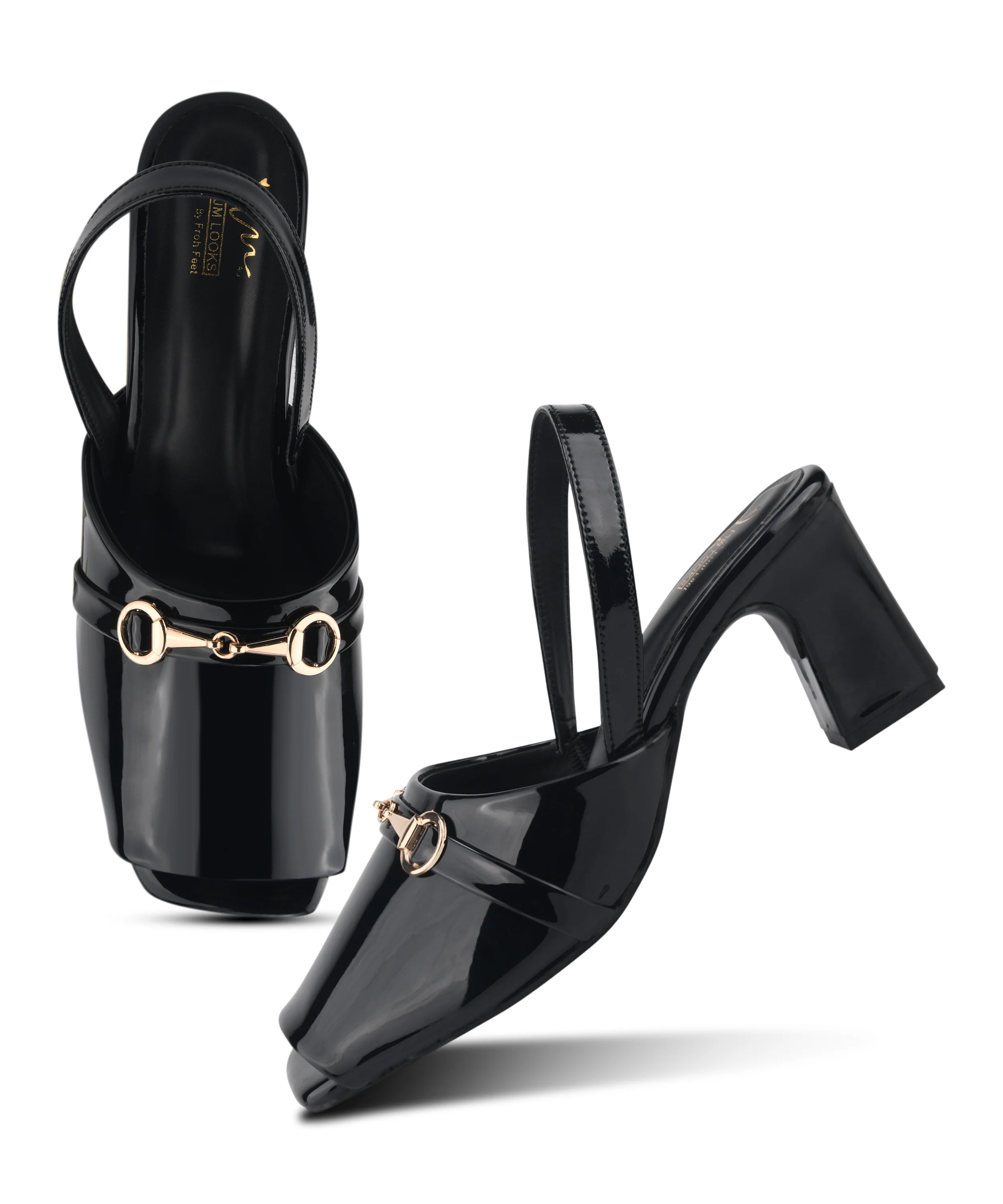 Pastel Grace Square-Toe Block Heels - Image 6