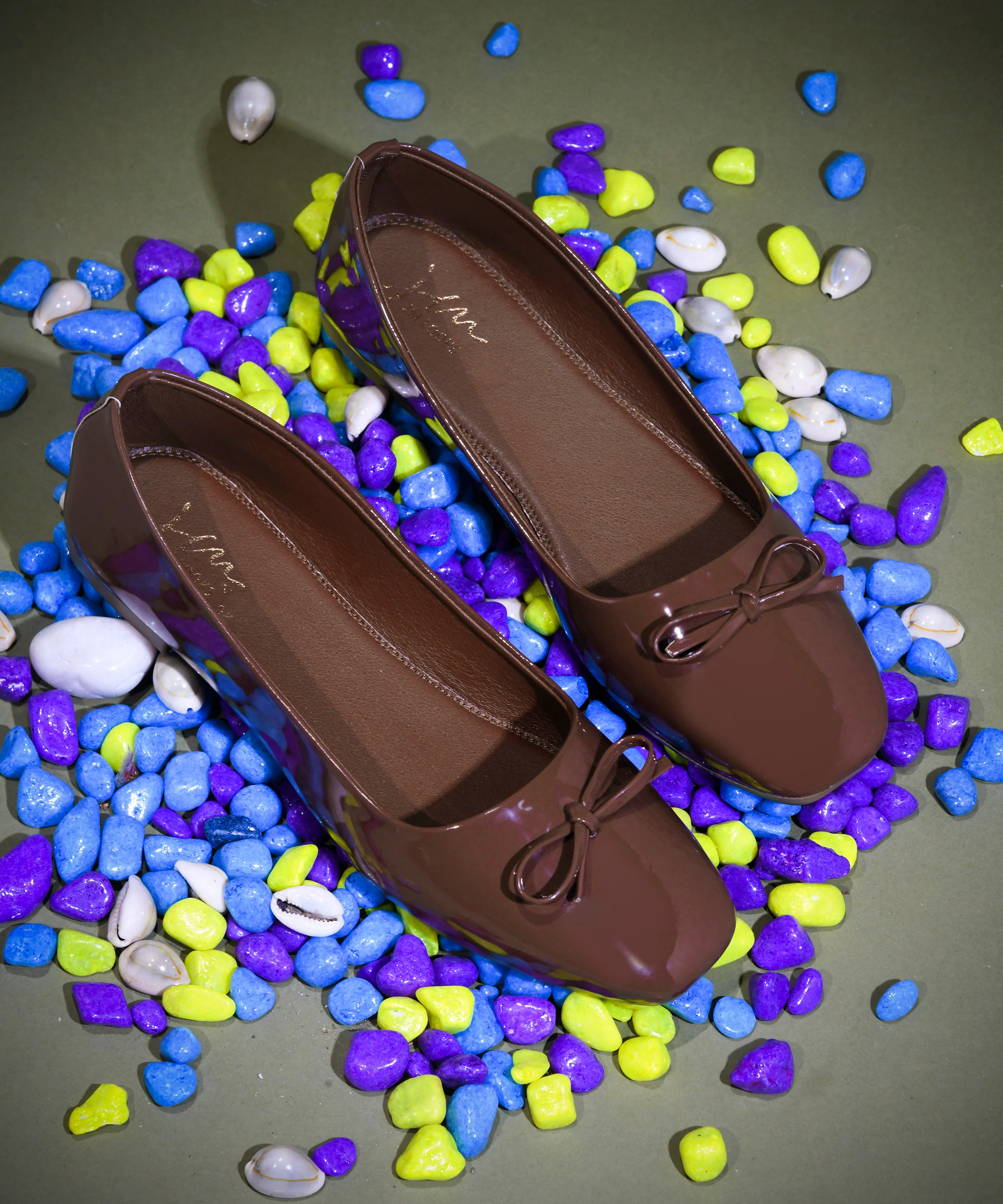 Patent Block Heel Pumps with Bow - Image 13