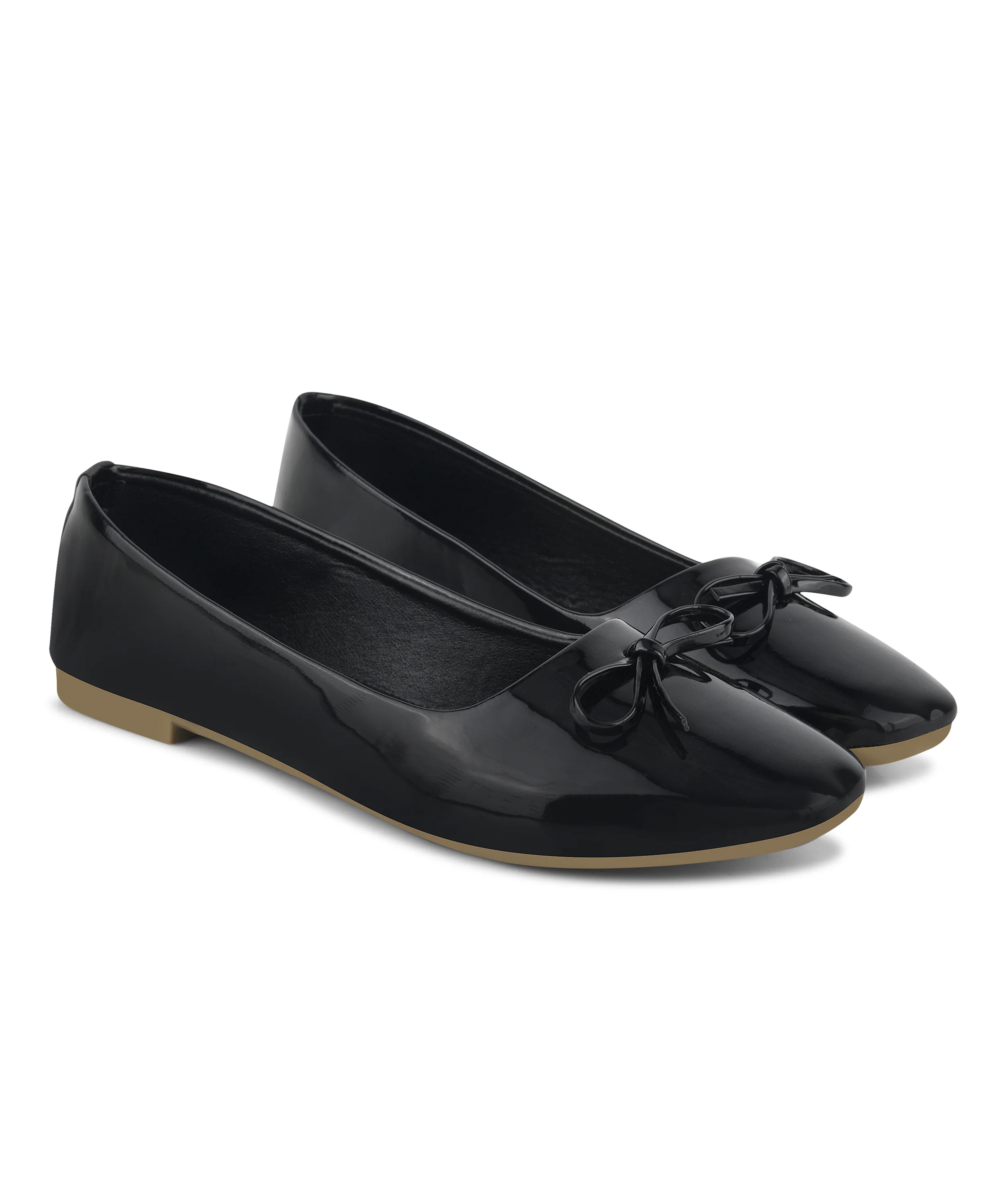 Patent Block Heel Pumps with Bow - Image 5