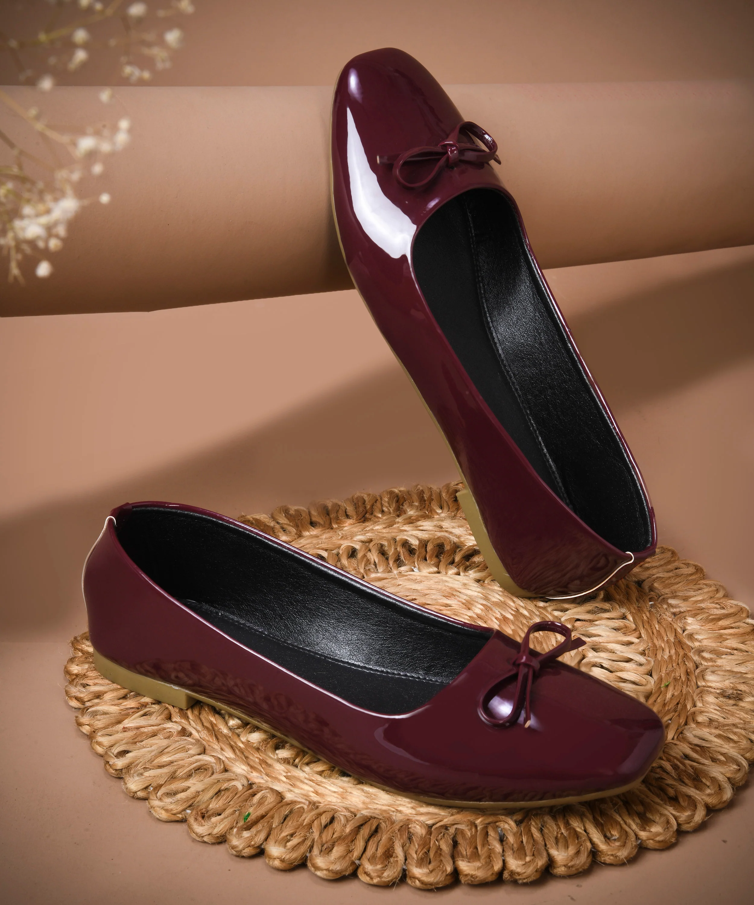Patent Block Heel Pumps with Bow - Image 7