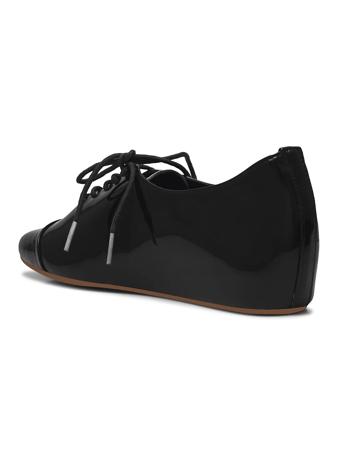 JM Looks Patent Leather Pointed-Toe Lace-Up Shoes - Image 4