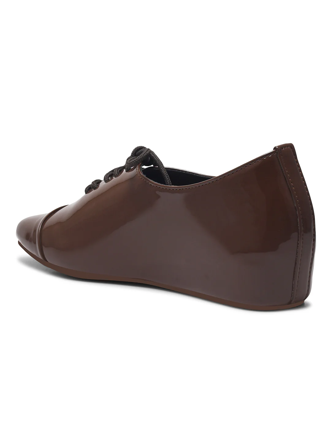 JM Looks Patent Leather Pointed-Toe Lace-Up Shoes - Image 6