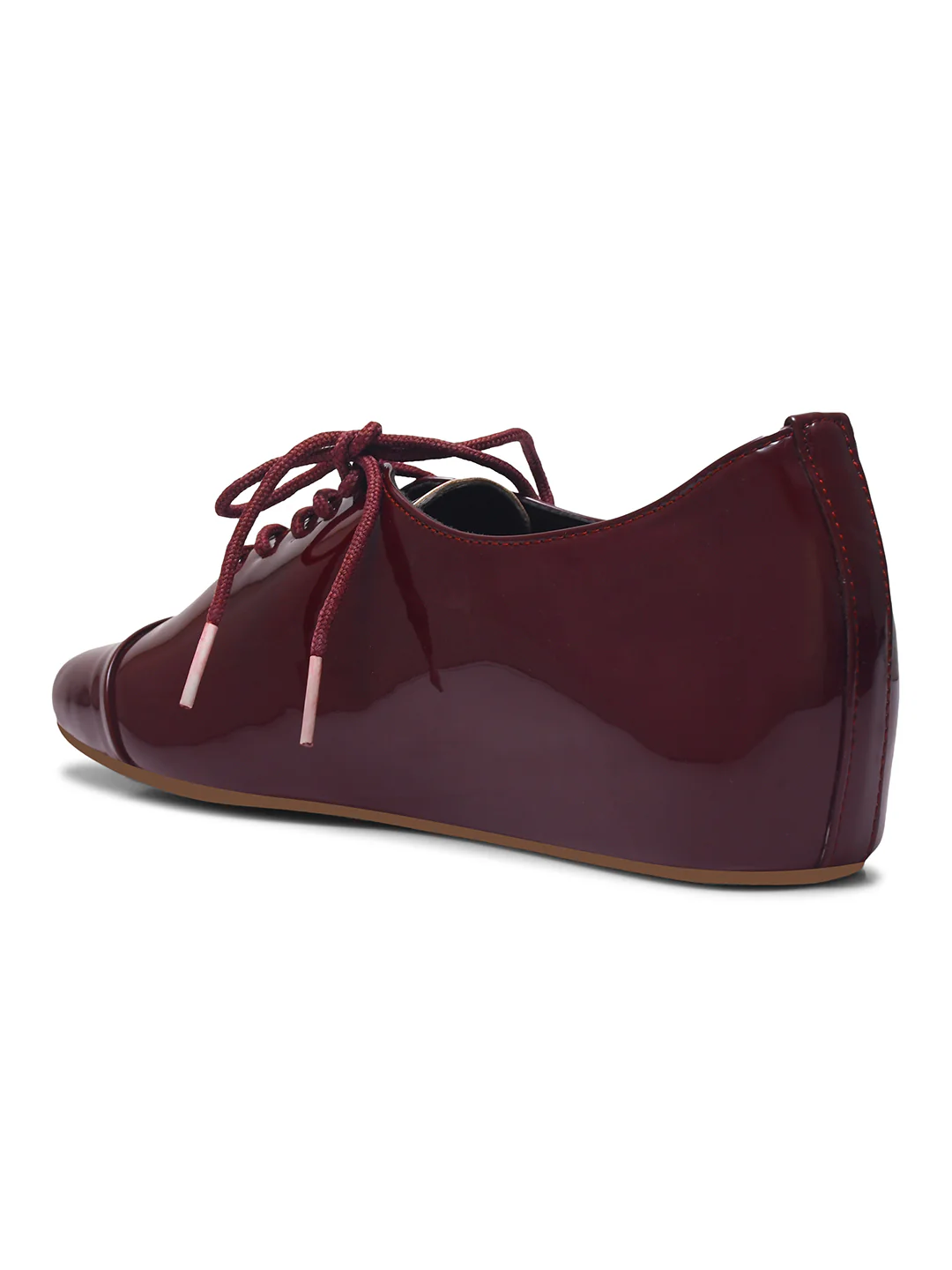 JM Looks Patent Leather Pointed-Toe Lace-Up Shoes - Image 8