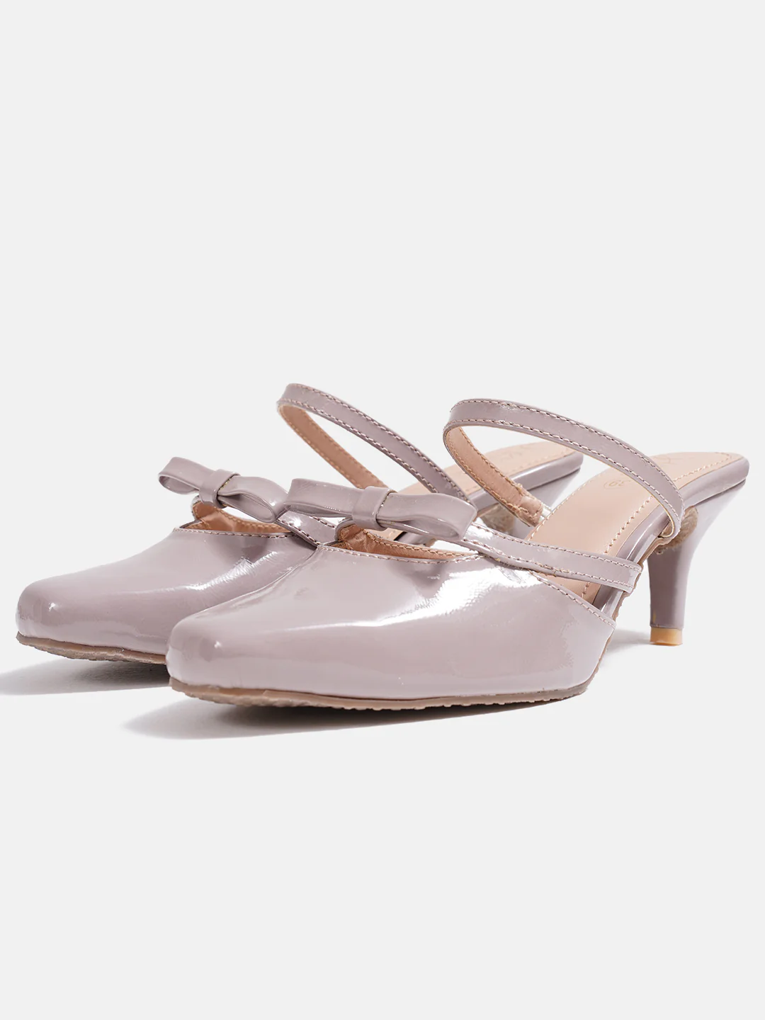 Jm Looks Bow-Detail Kitten Heel Mules - Image 13