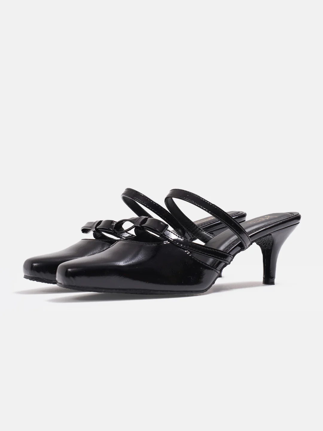 Jm Looks Bow-Detail Kitten Heel Mules - Image 14