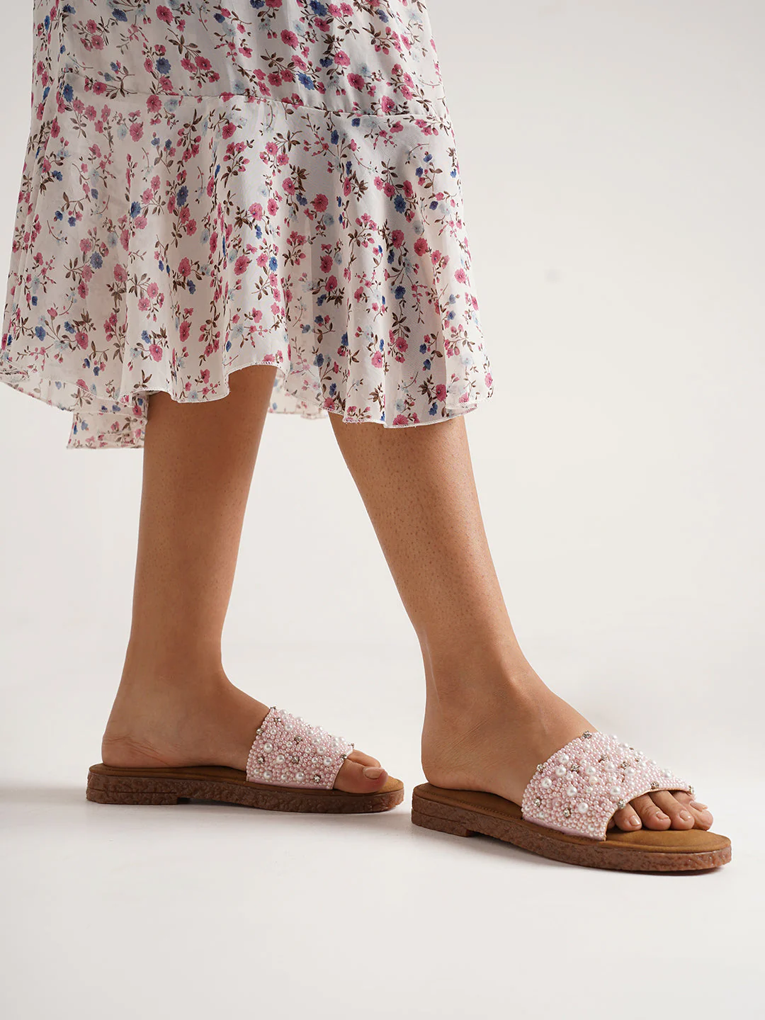Jm Looks Embellished Slide Sandals for Women - Image 14