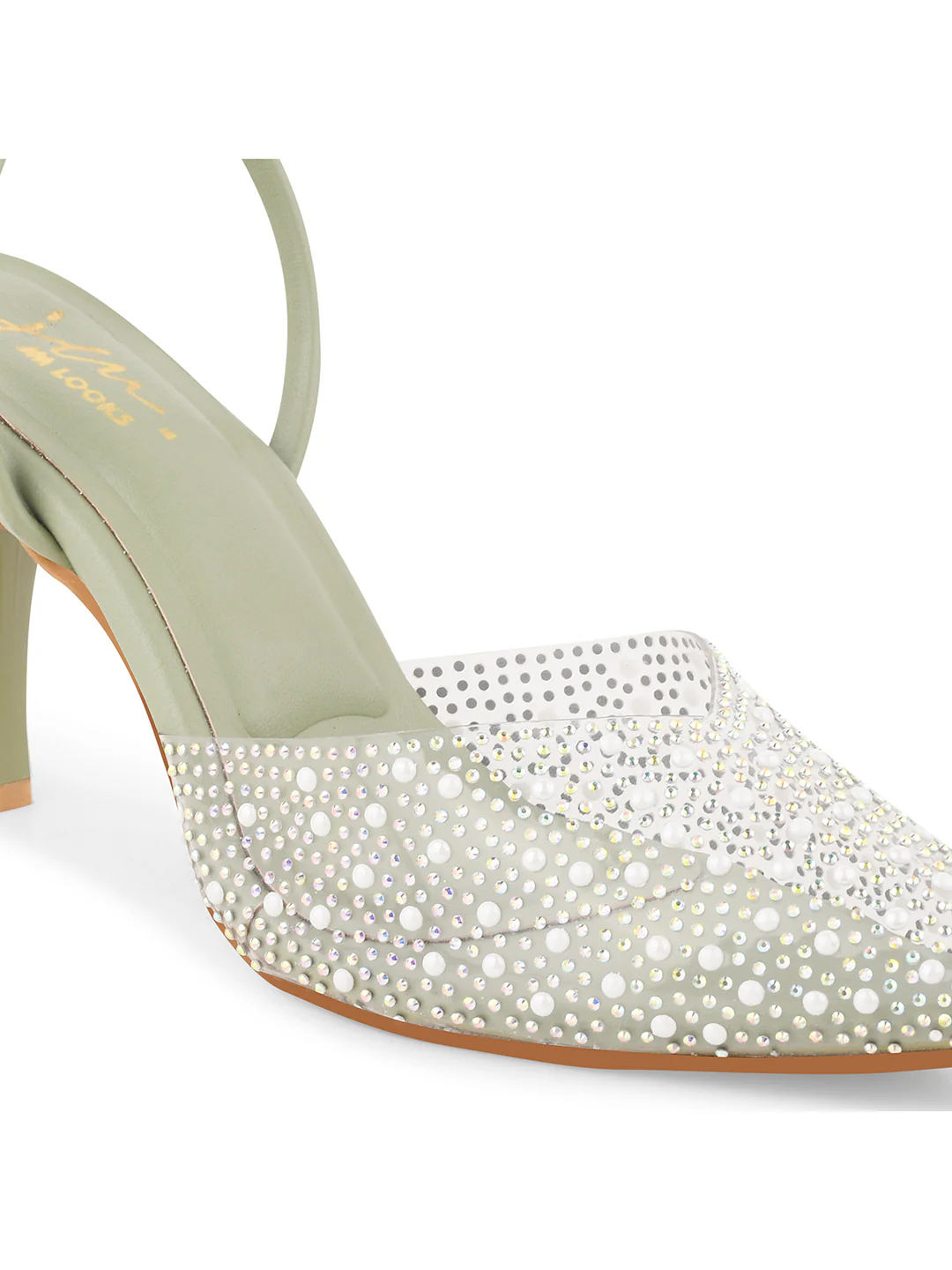 Jm Looks Women's Embellished Slingback Pointed Heels - Image 18