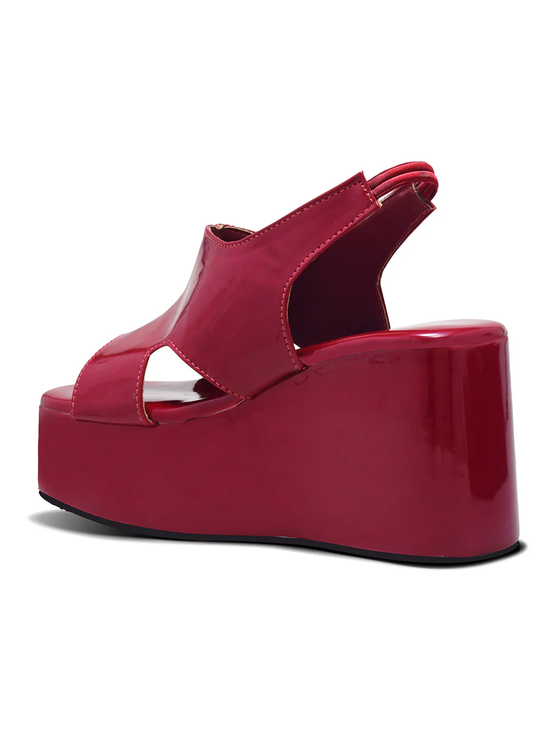 Peep Toe Slingback Platform Wedges - Image 12