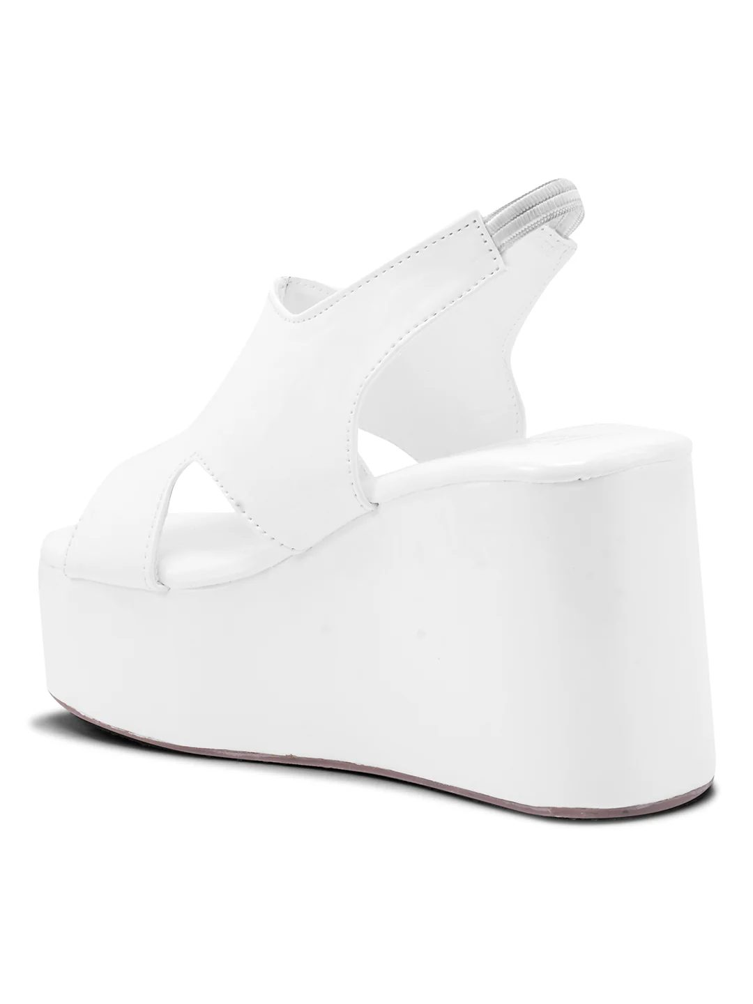Peep Toe Slingback Platform Wedges - Image 18
