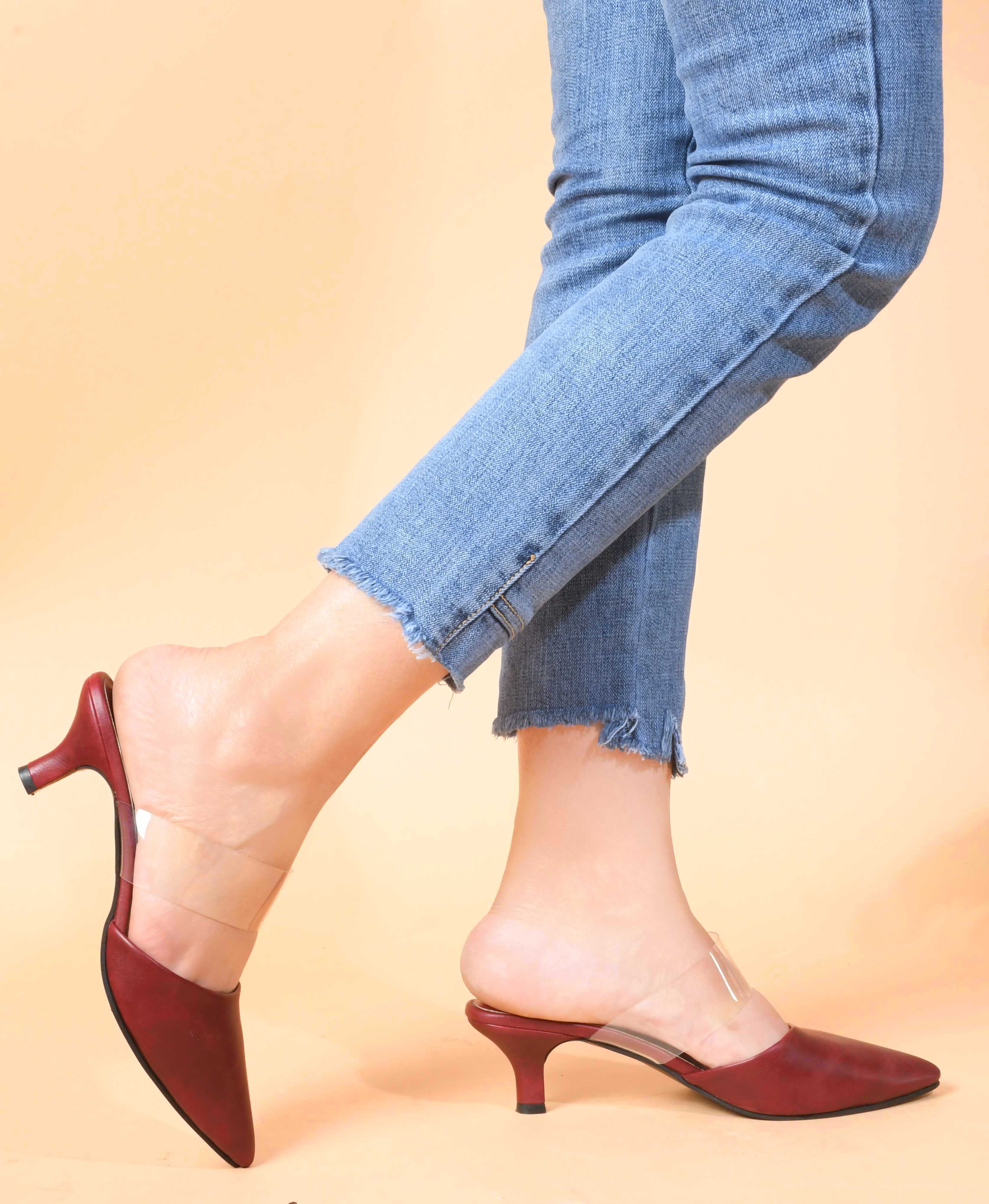 Pencil Black Heels For Women - Image 16