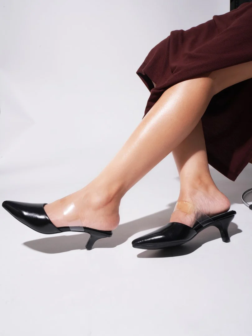 Pencil Black Heels For Women - Image 3
