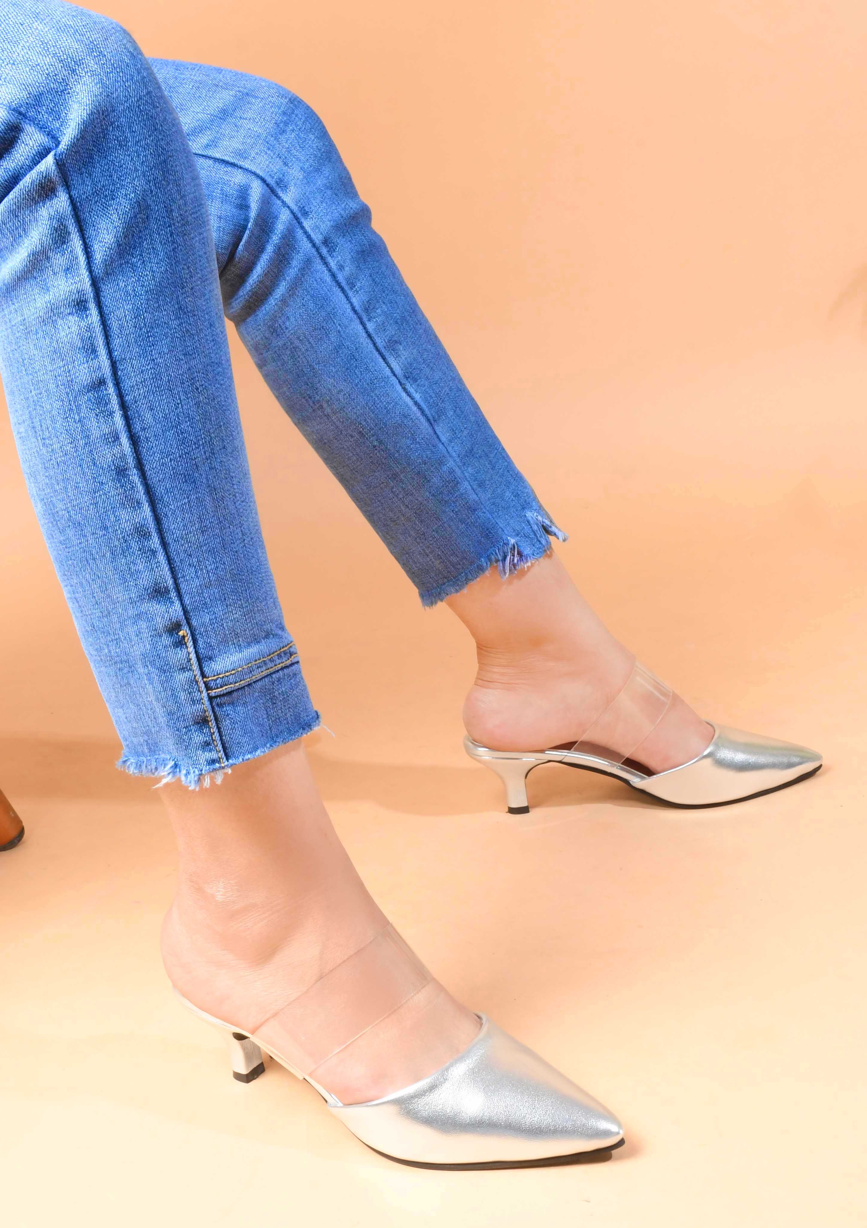 Pencil Black Heels For Women - Image 8