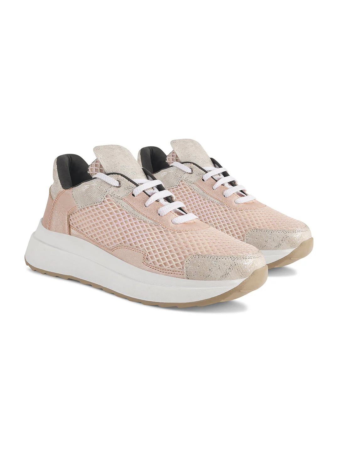 Jm Looks Mesh Panel Chunky Sole Sneakers - Image 11
